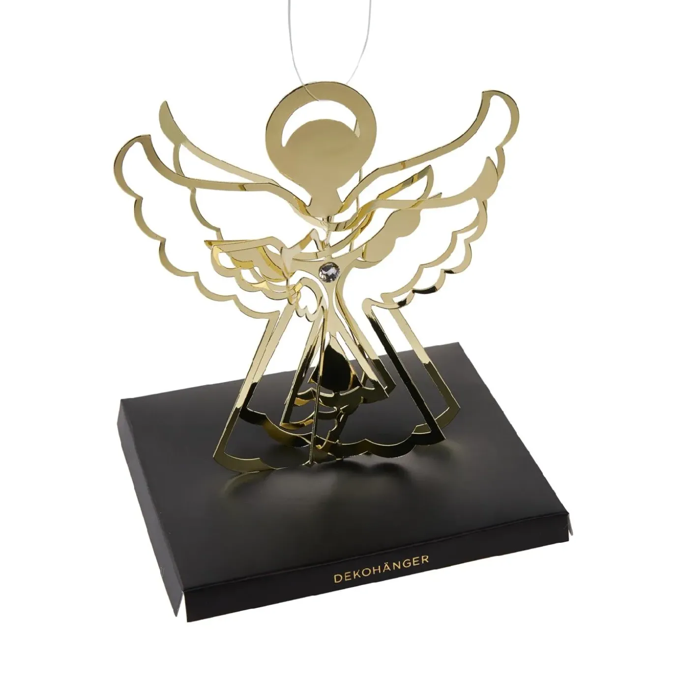 NANU-NANA Anhänger Engel 3D, Gold, 12 Cm