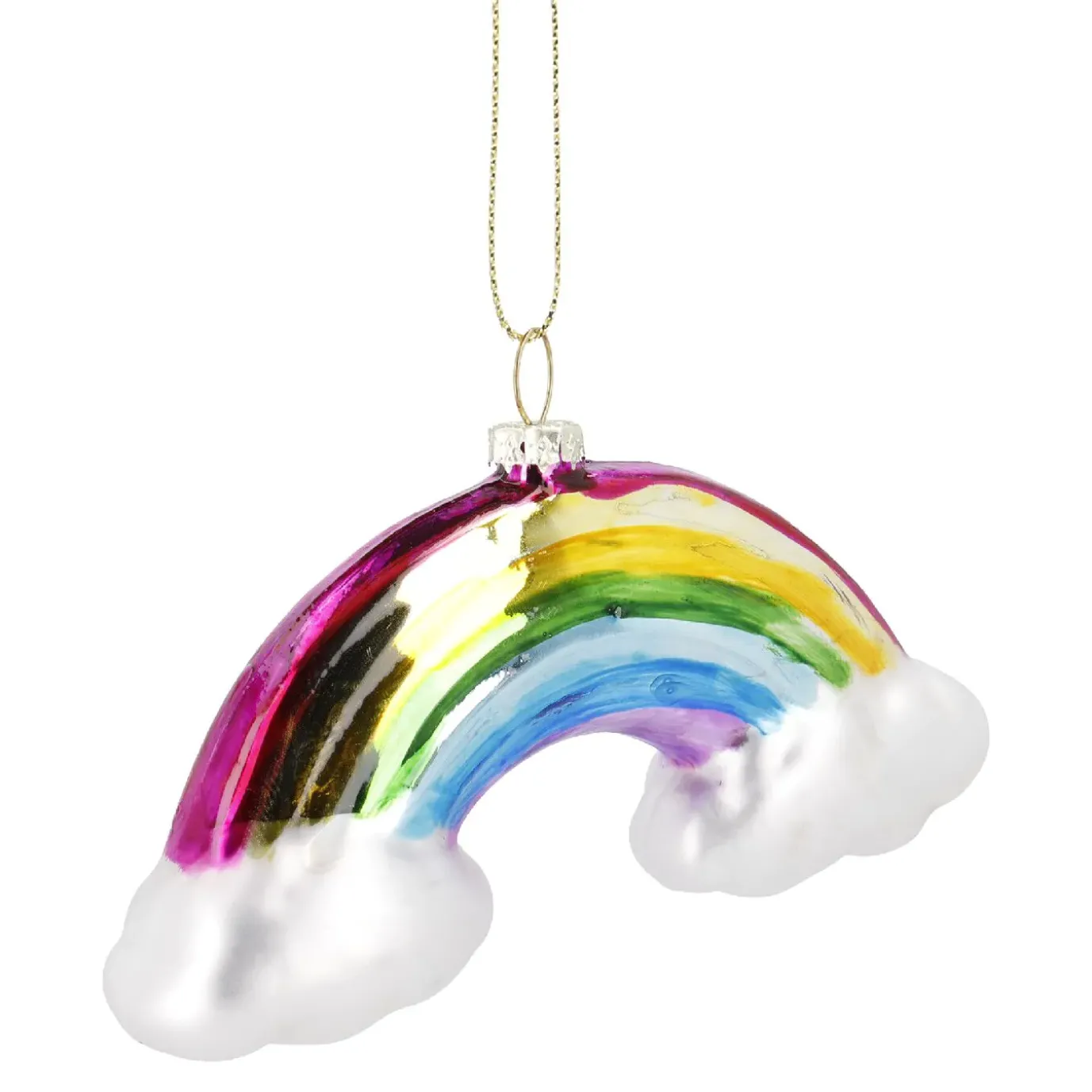 NANU-NANA Anhänger Fancy, Bunt, Regenbogen/Wolke, 12 X 6 Cm