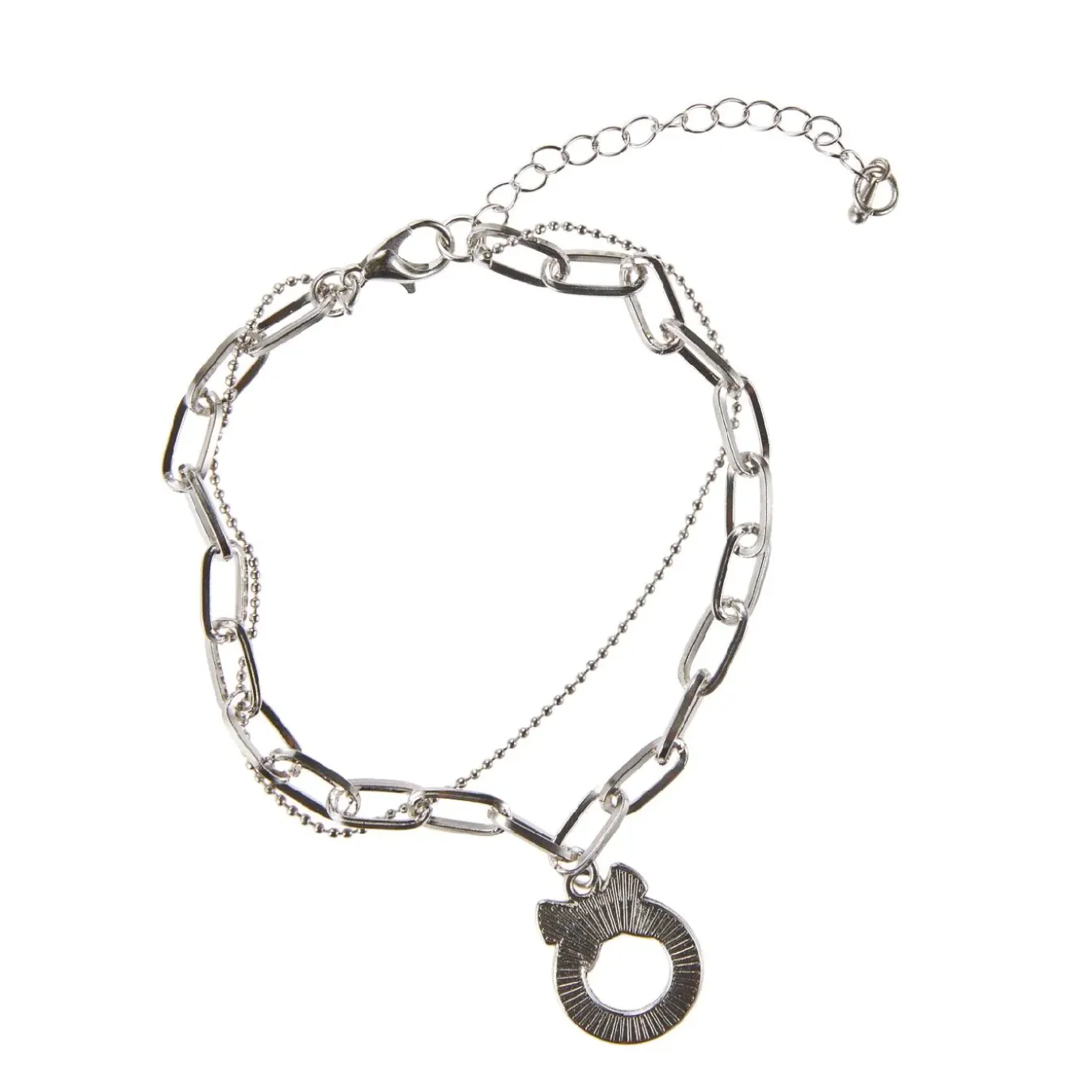 NANU-NANA Armband Weihnachten, Charms Kranz, Silber