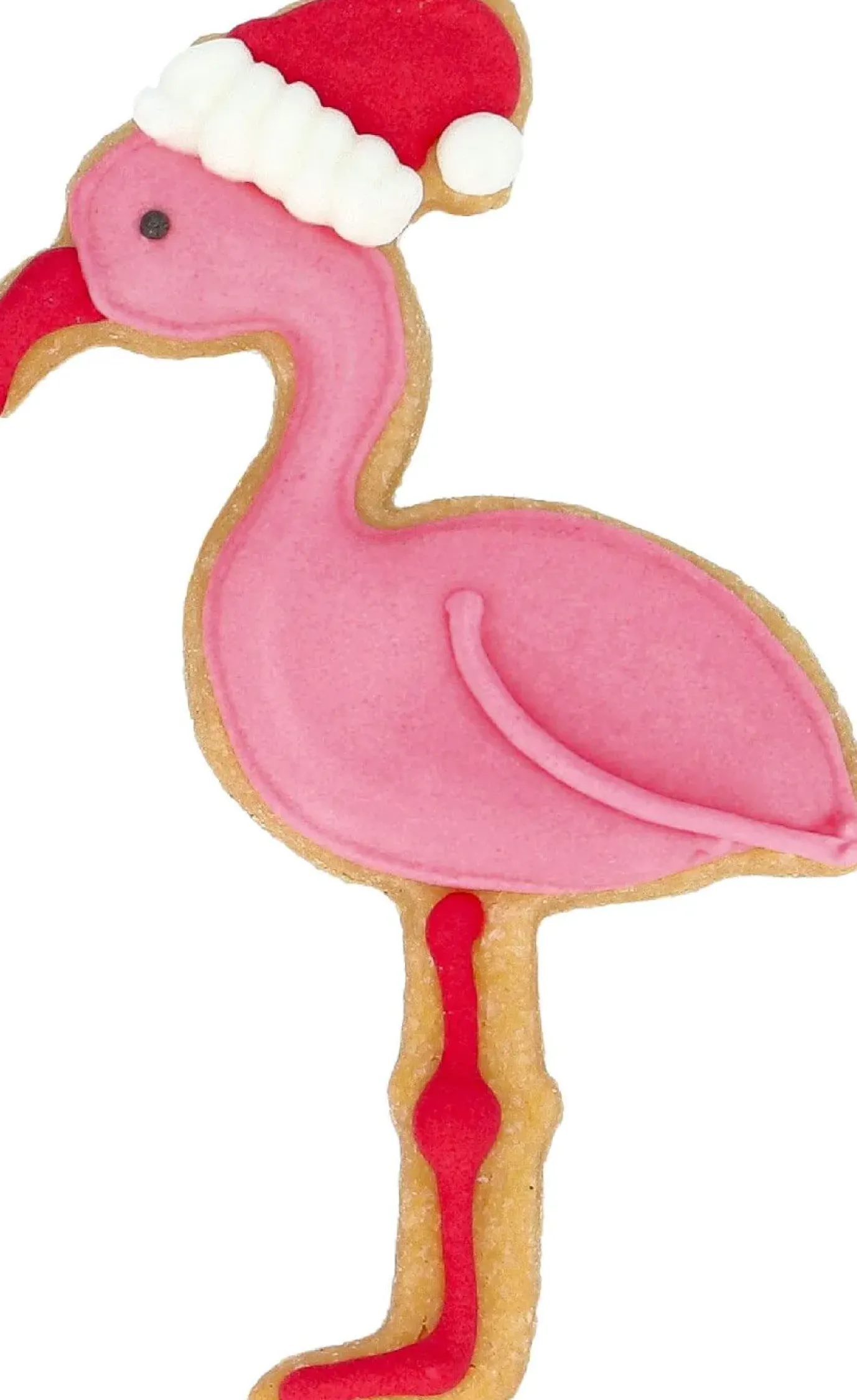 NANU-NANA Ausstechform Weihnachts-Flamingo, 8 Cm