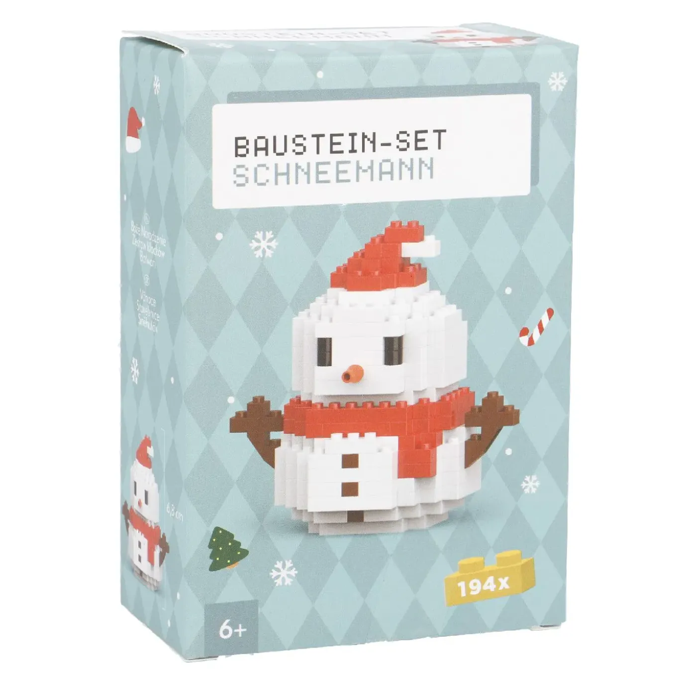 NANU-NANA Bausteine-Set 3D, Xmas/Schneemann, Klein