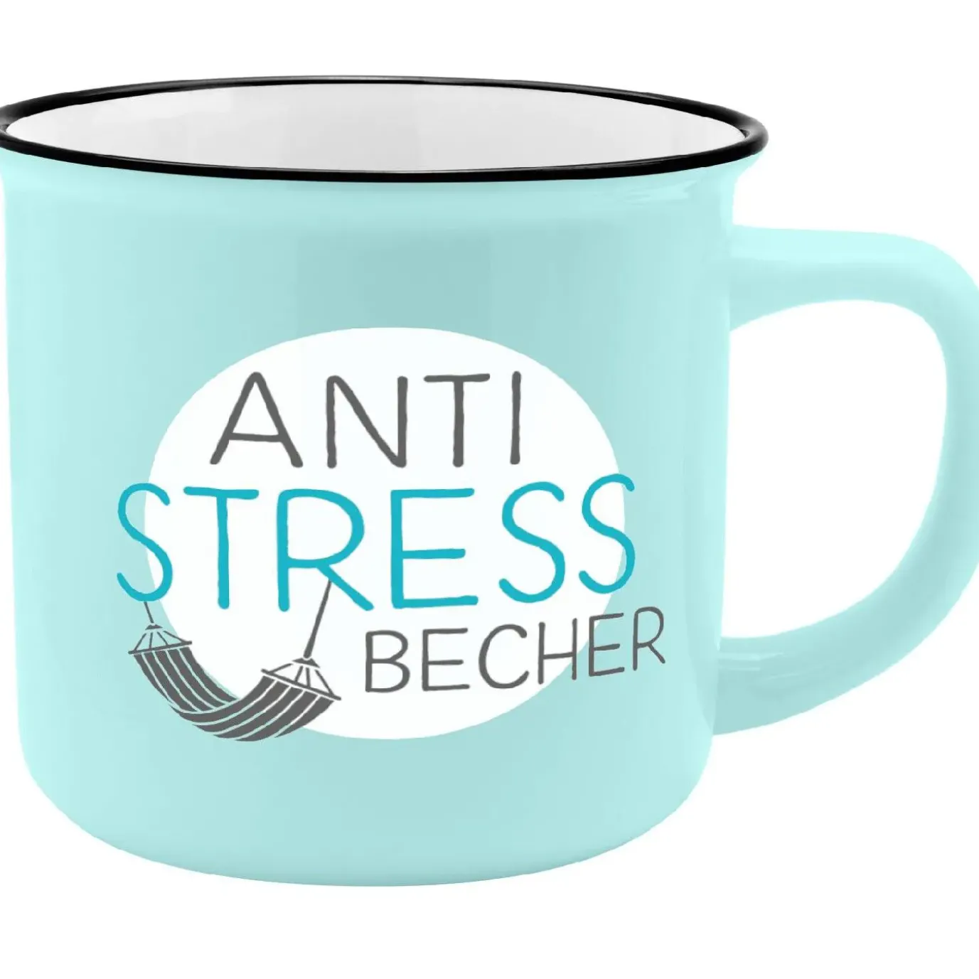 NANU-NANA Becher Emaille-Optik, Anti-Stress, 350 Ml