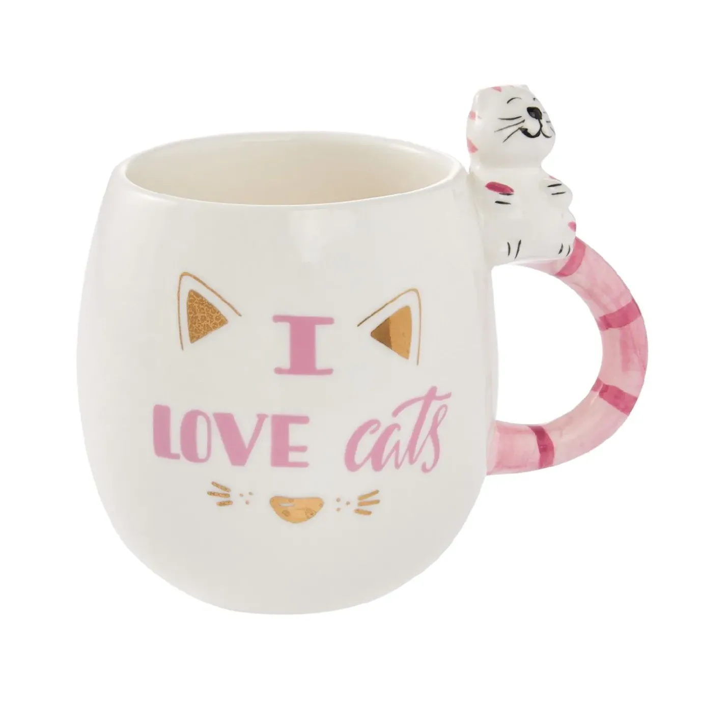 NANU-NANA Becher I Love Cats, 450 Ml