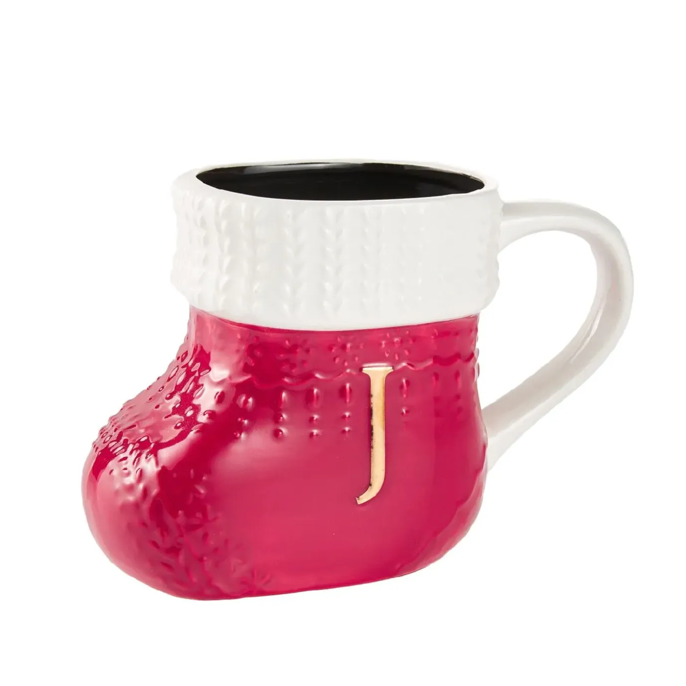 NANU-NANA Becher Stiefel Mit Buchstabe, J/rot, 400 Ml