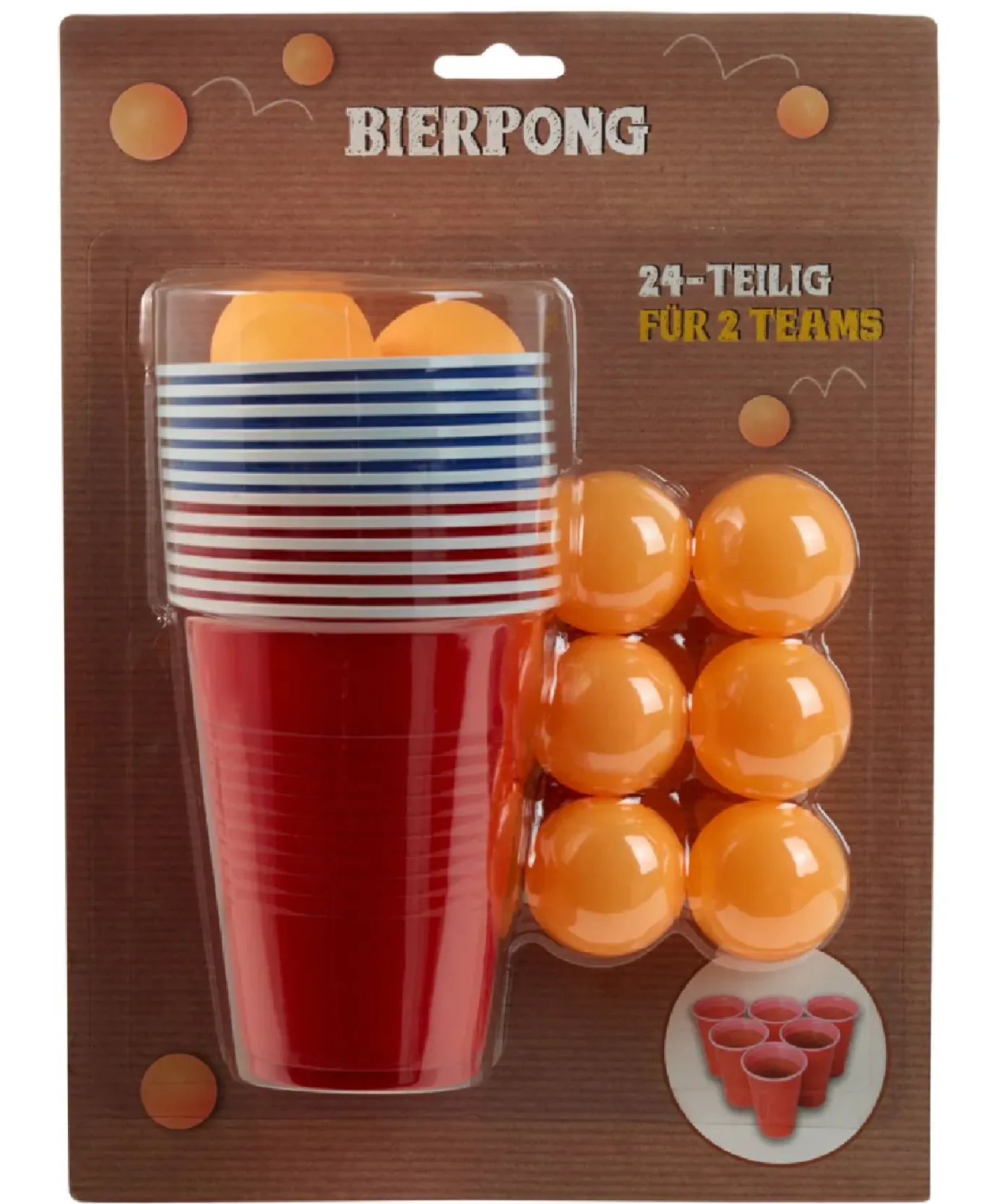 NANU-NANA Bierpong-Set, 24-teilig