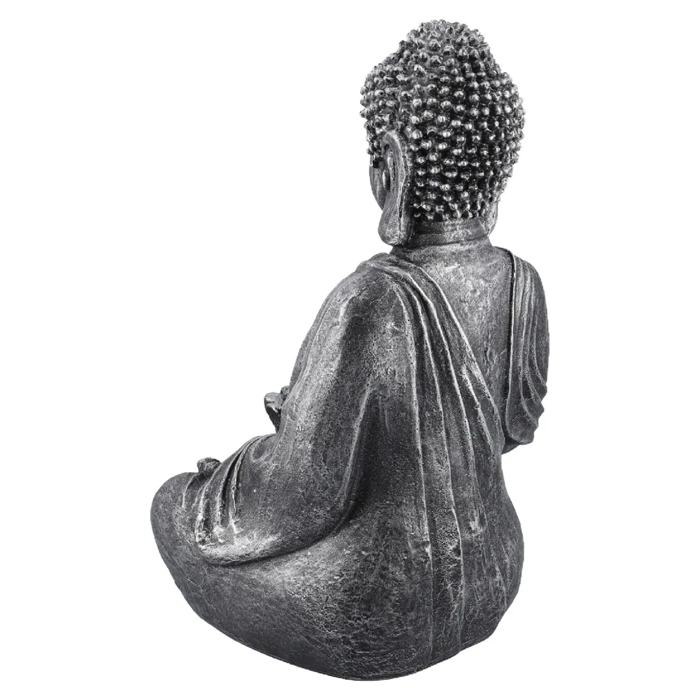 NANU-NANA Buddha Blüte, Silber-grau, 40 Cm