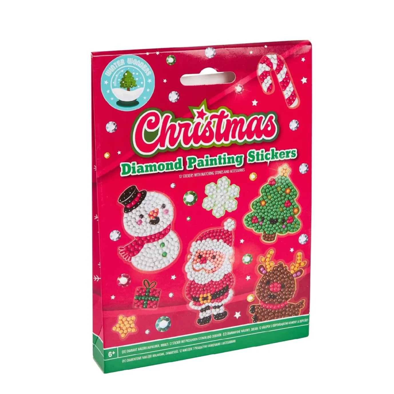 NANU-NANA Diamond Painting Sticker Xmas, 12-teilig