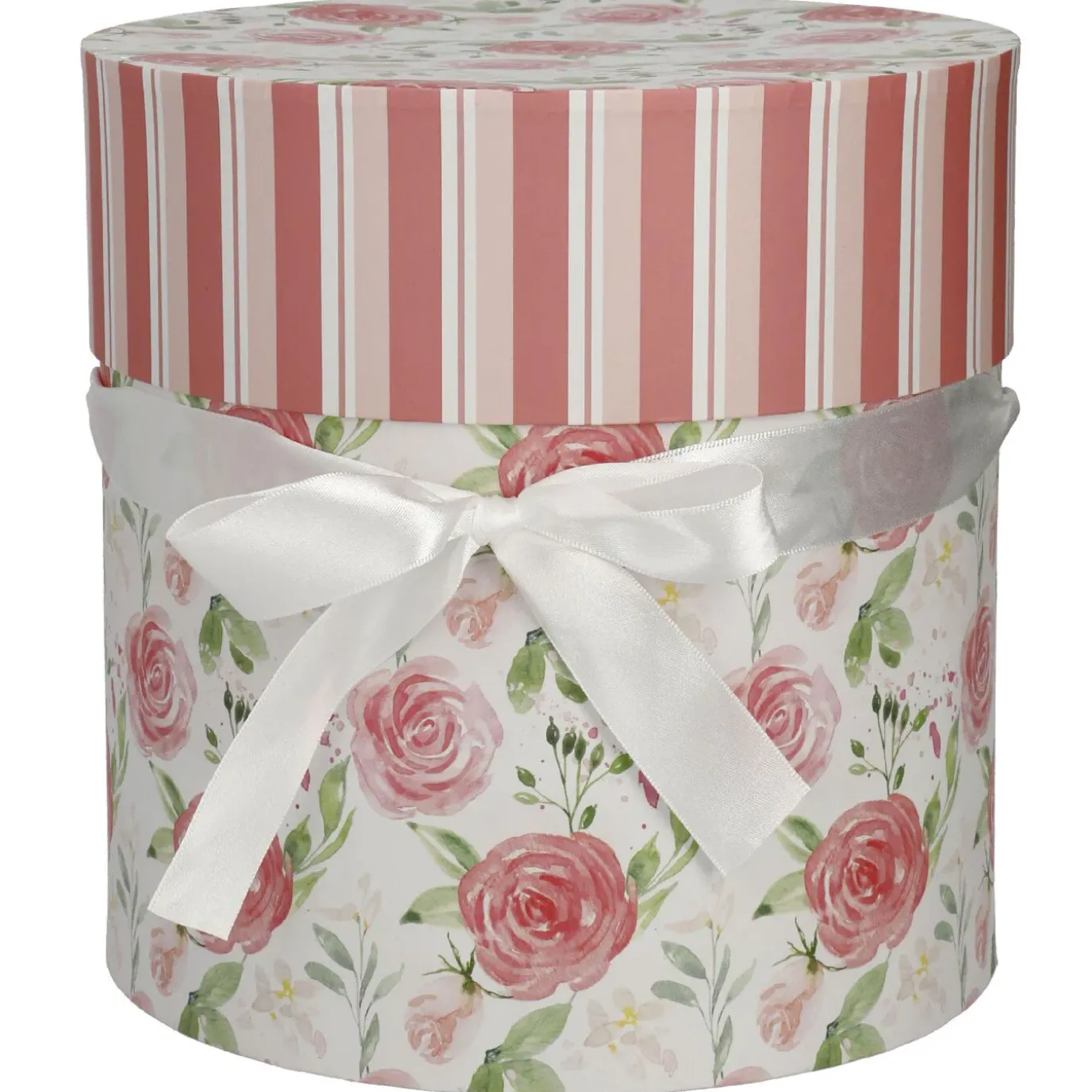 NANU-NANA 5er Set Geschenkkarton Floral/rund, Rosa