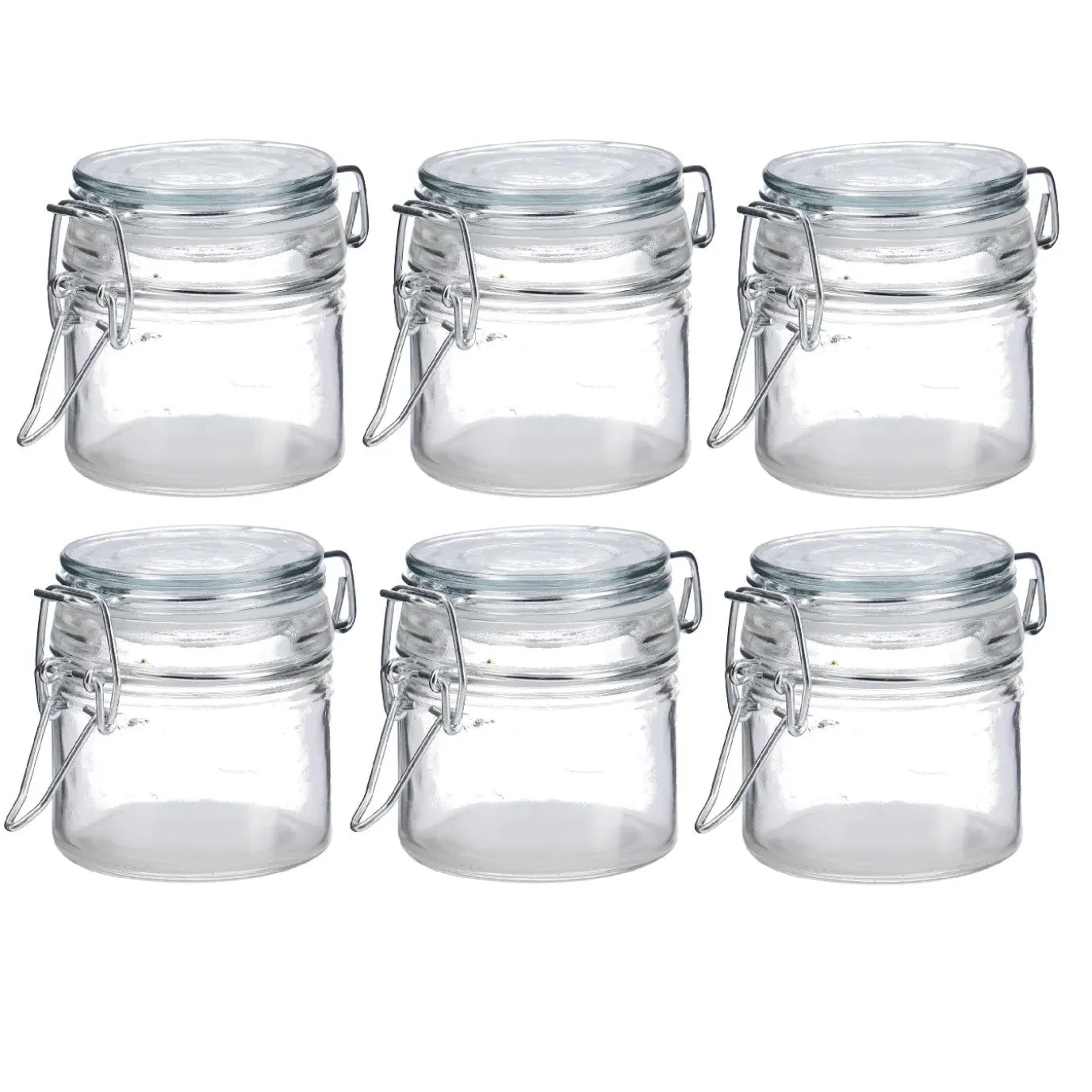 NANU-NANA 6er Set Vorratsglas Mit Bügelverschluss, 80 Ml