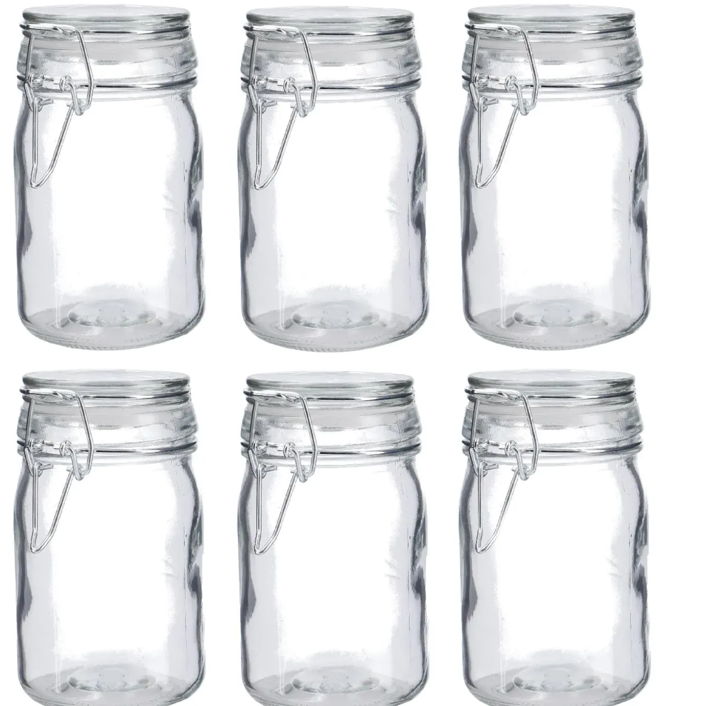 NANU-NANA 6er Set Vorratsglas Mit Bügelverschluss, 250 Ml