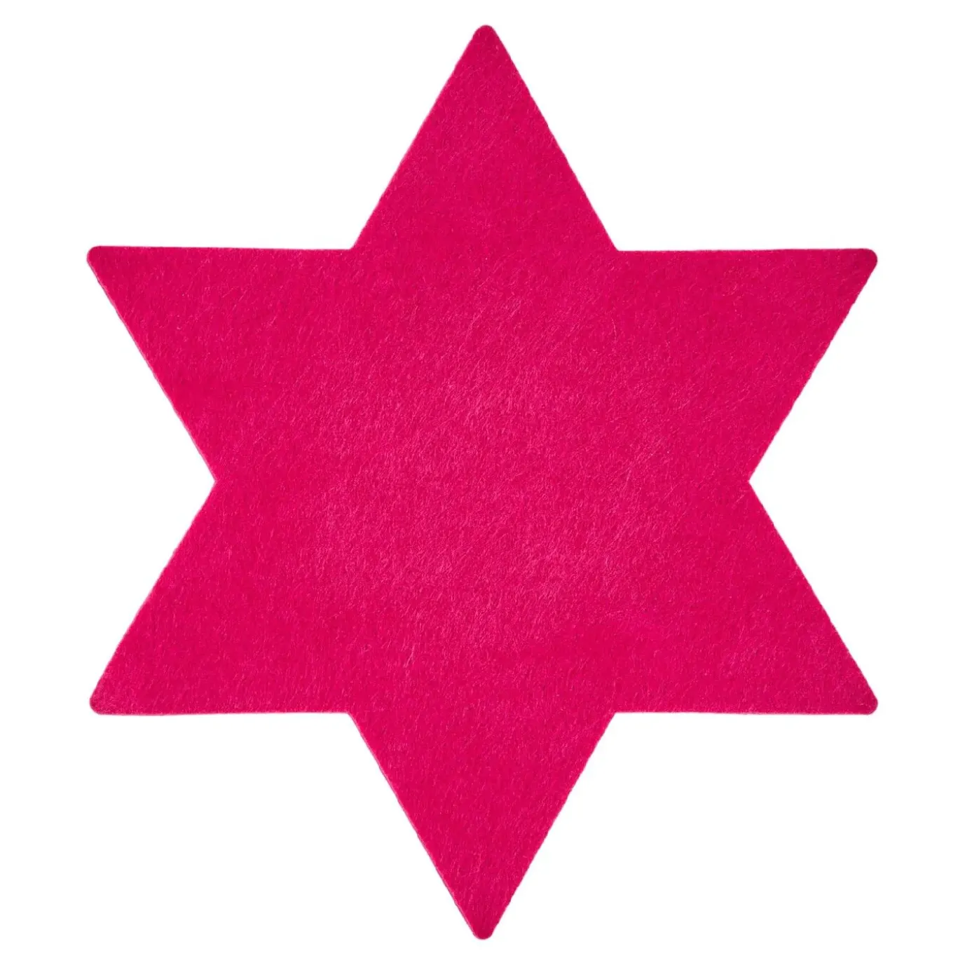 NANU-NANA Filz-Untersetzer Stern, 25 Cm, Pink