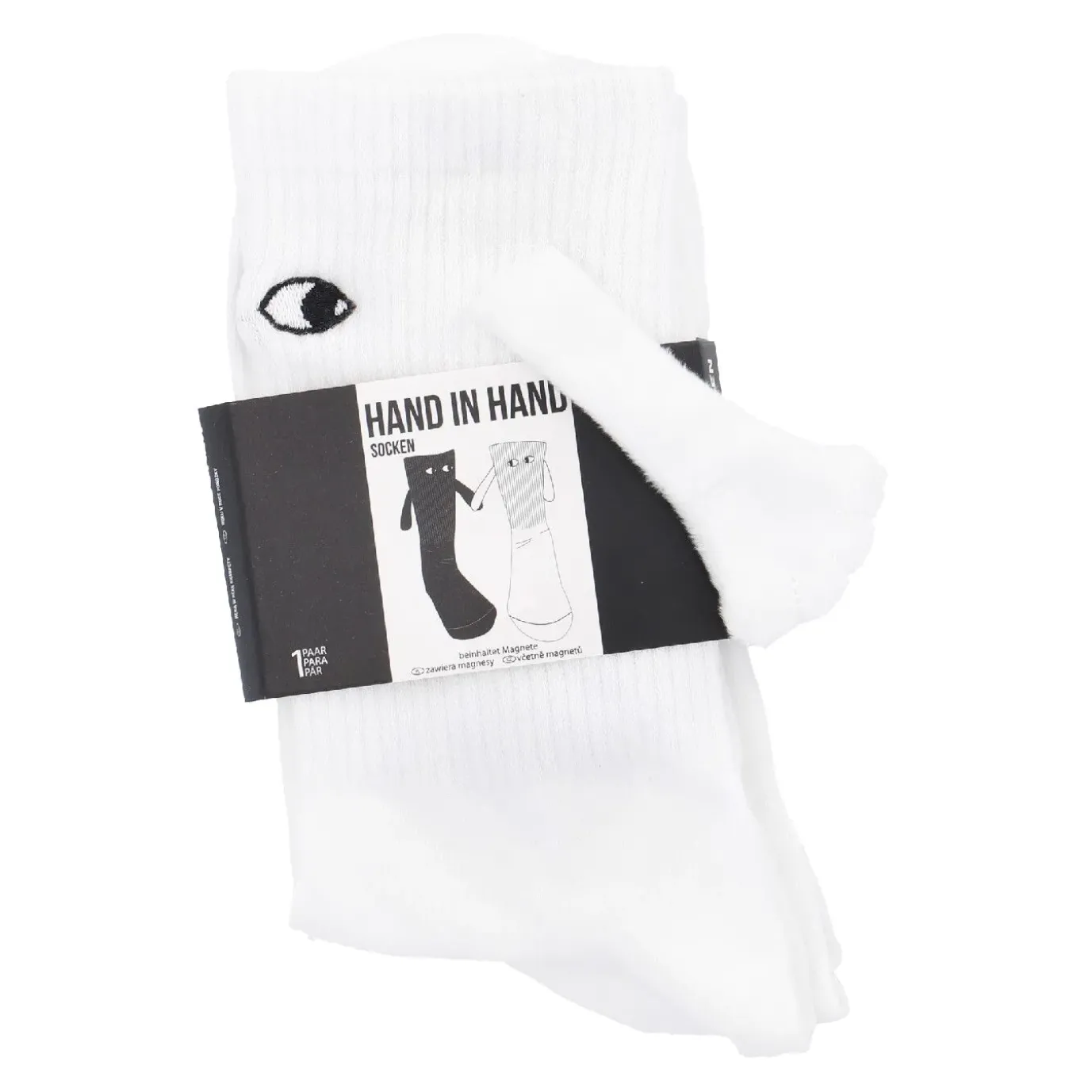 NANU-NANA Freunde-Socken Magnet, Weiß, Größe 35-42