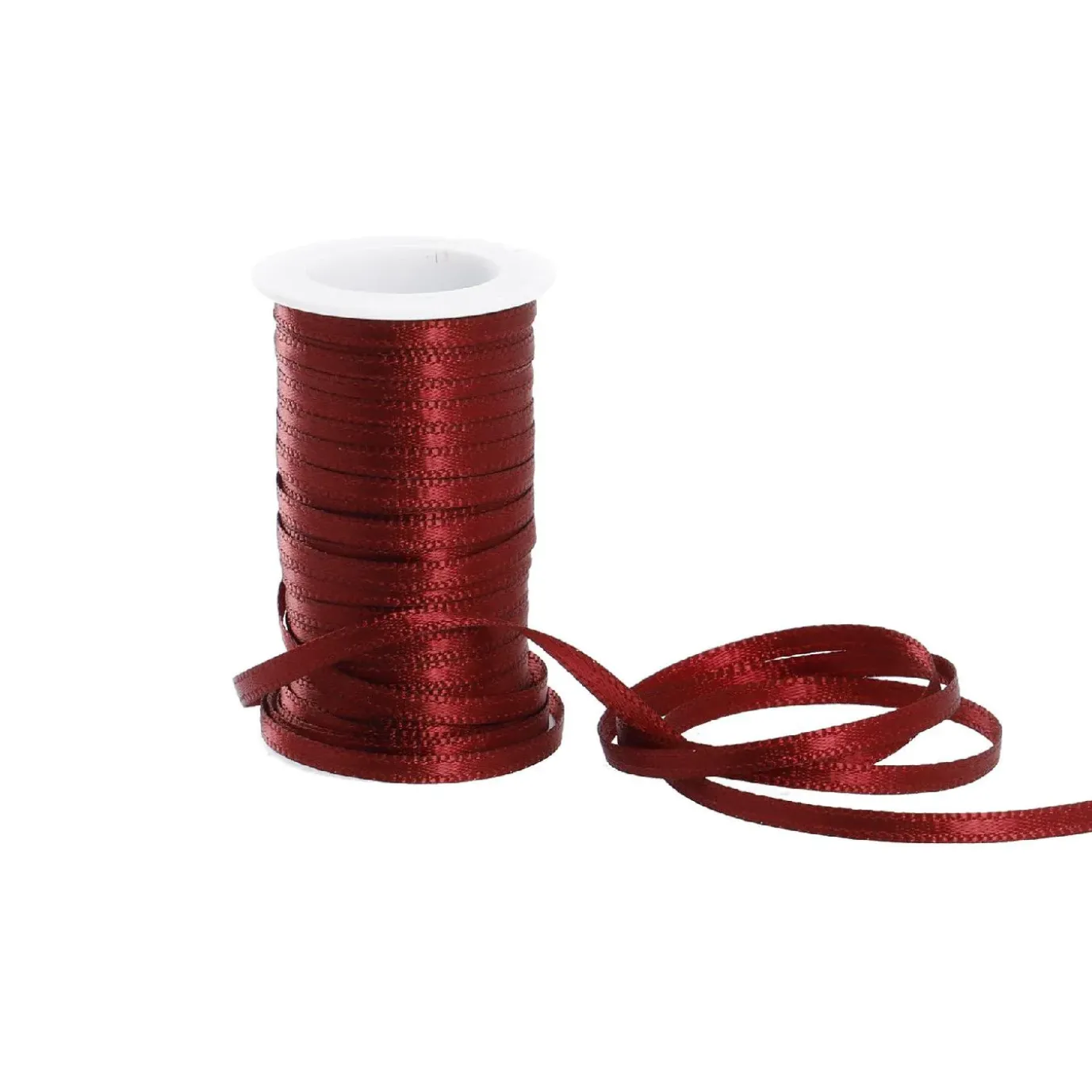 NANU-NANA Geschenkband Satin, Bordeaux, 3mm X 10m