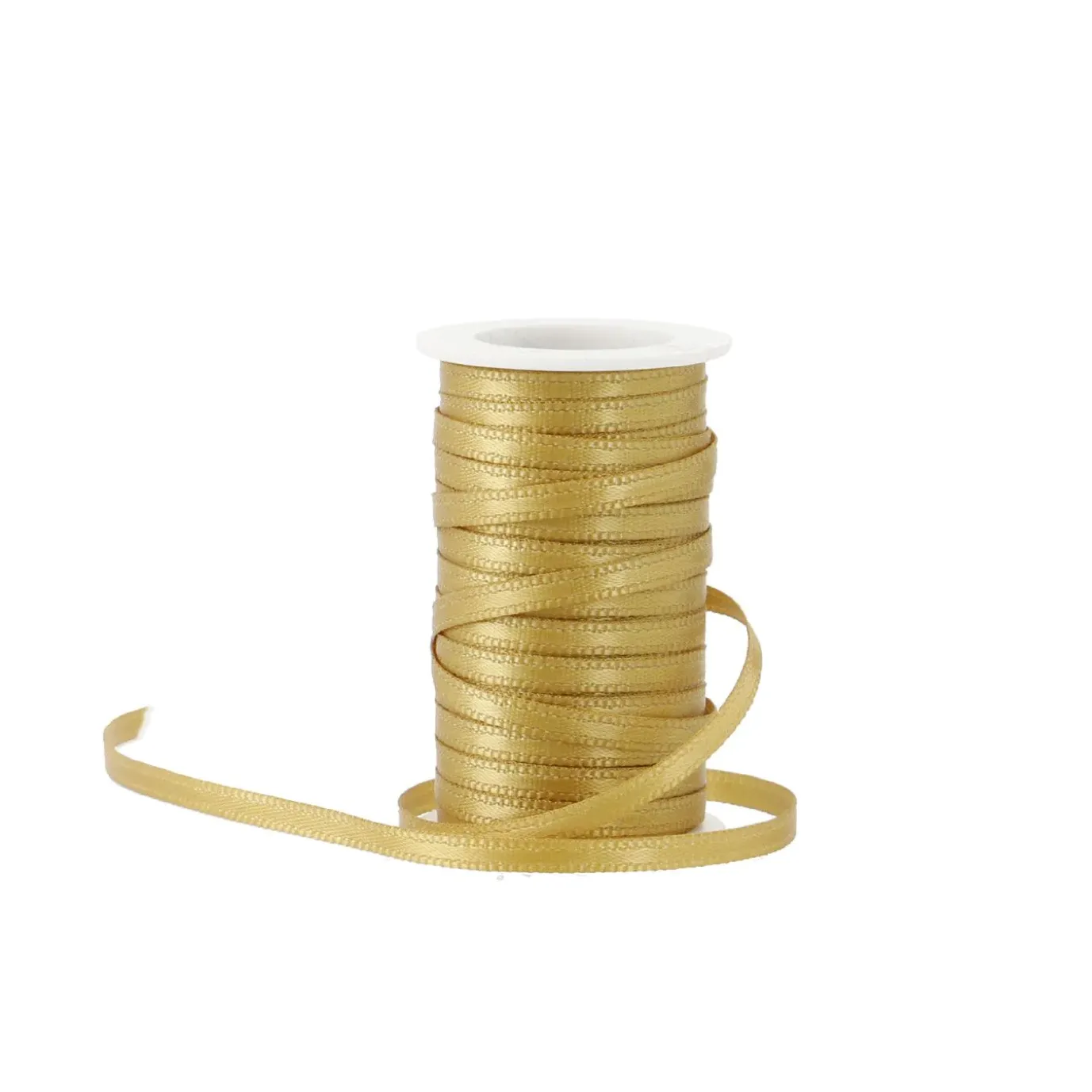 NANU-NANA Geschenkband Satin, Gold, 3mm X 10m