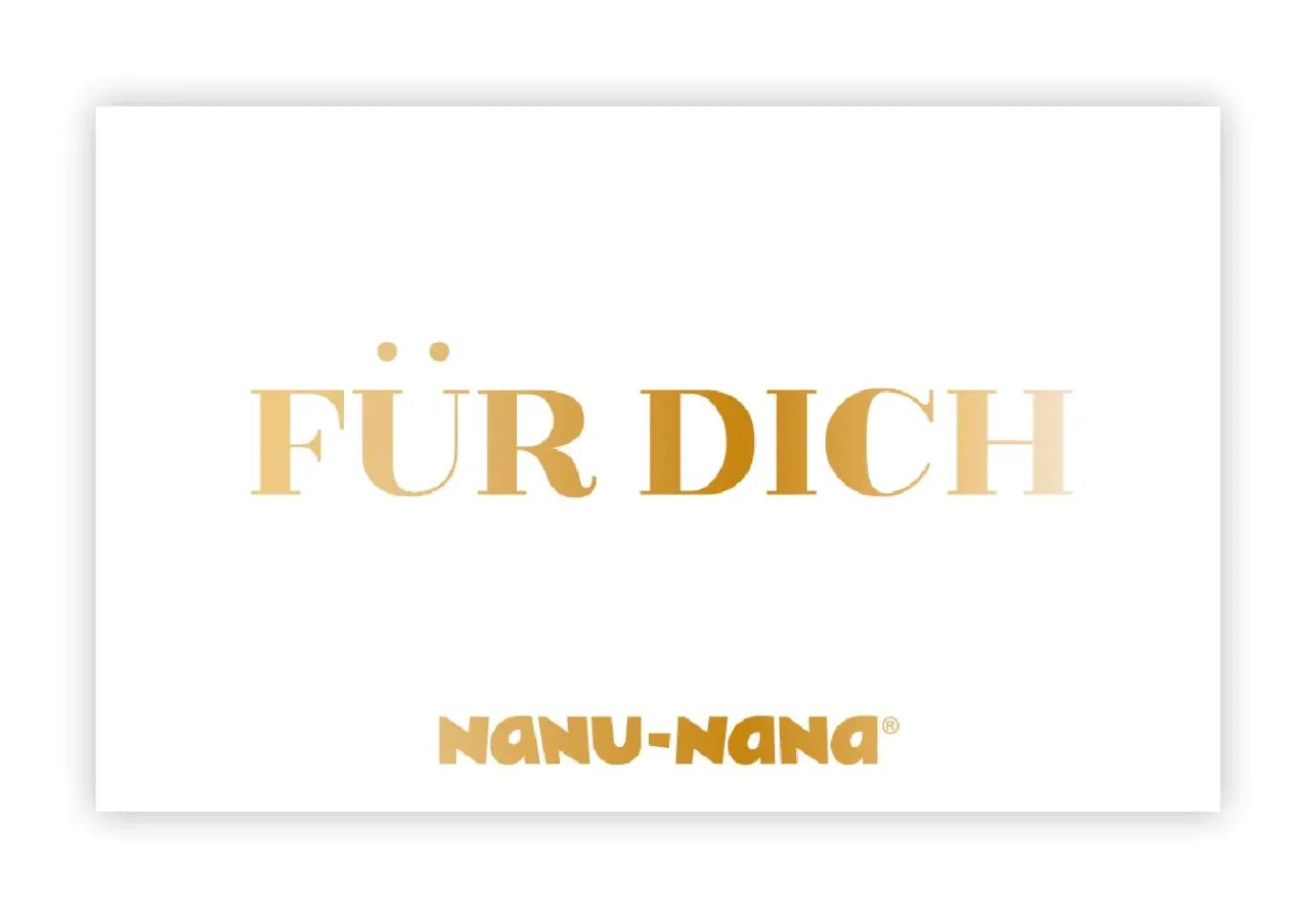 NANU-NANA Geschenkgutschein, Für Dich, Weiß, 15 Euro