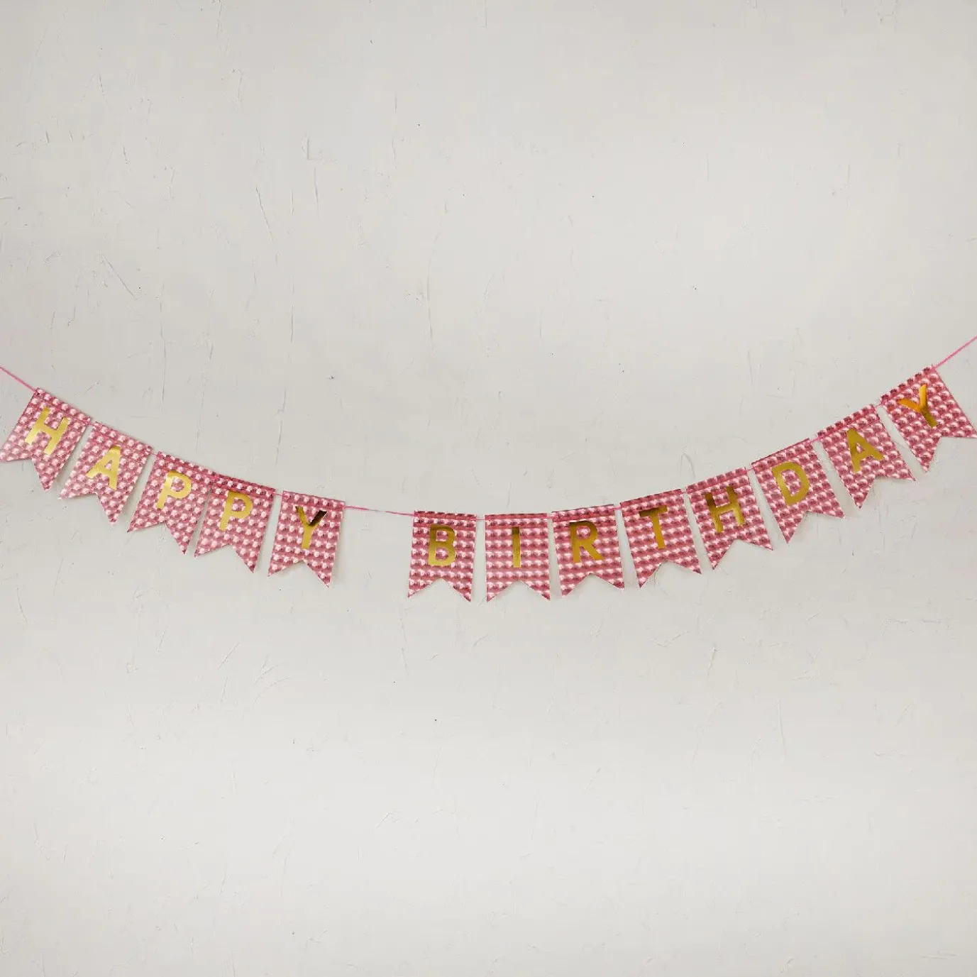 NANU-NANA Girlande Happy Birthday, Holo/rot, 4 Meter