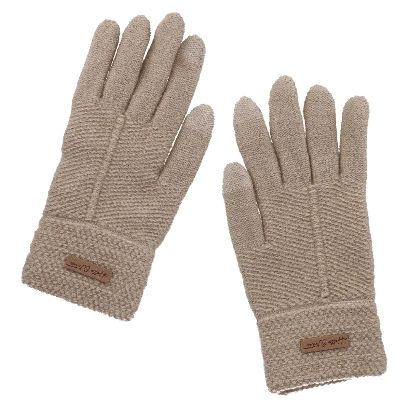 NANU-NANA Handschuhe Touchfunktion, Beige