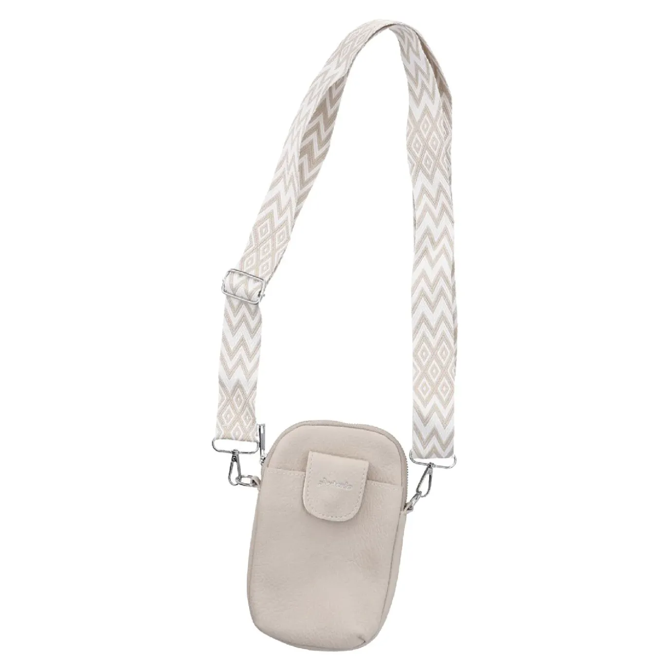 NANU-NANA Handytasche Riemen, Beige, 18 Cm