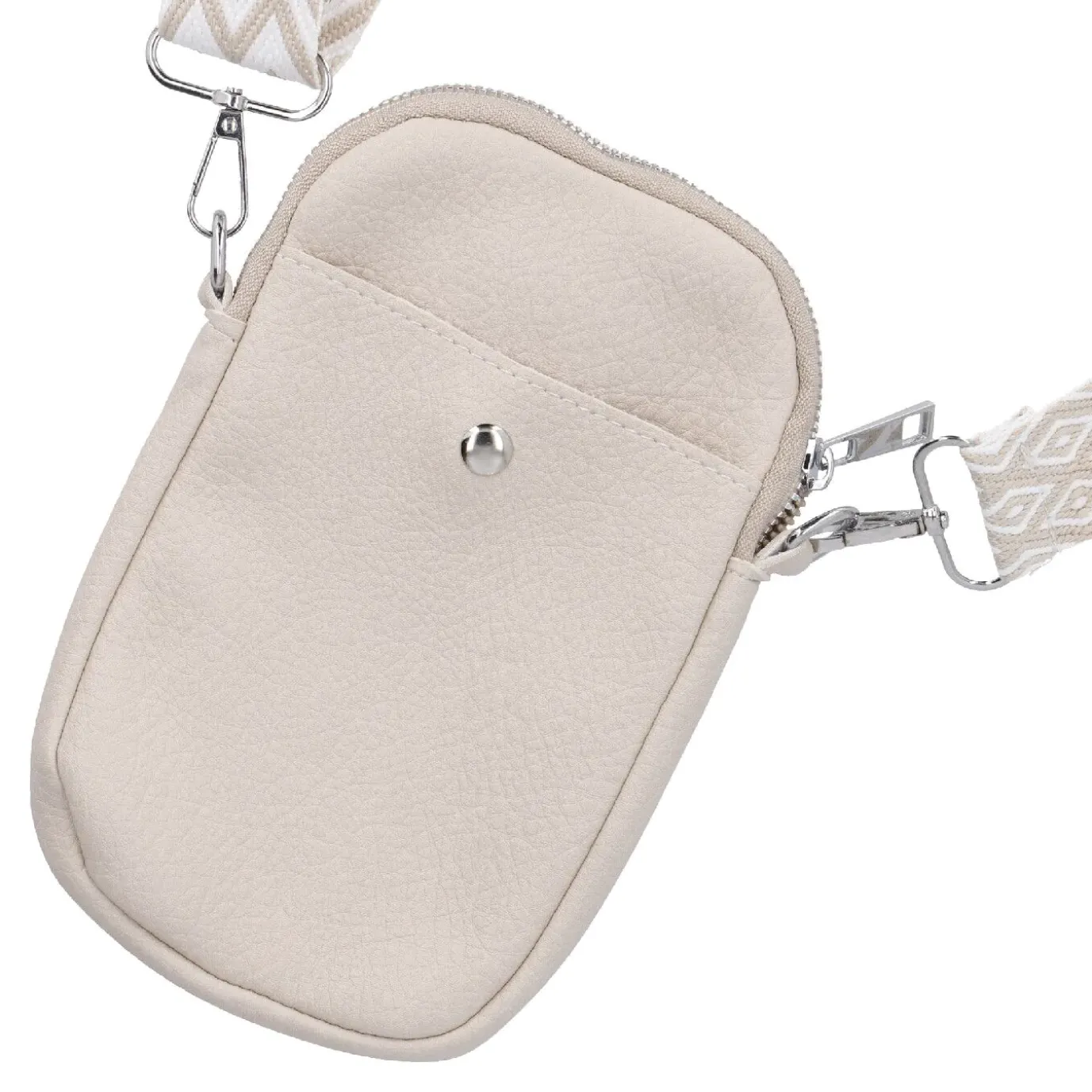 NANU-NANA Handytasche Riemen, Beige, 18 Cm