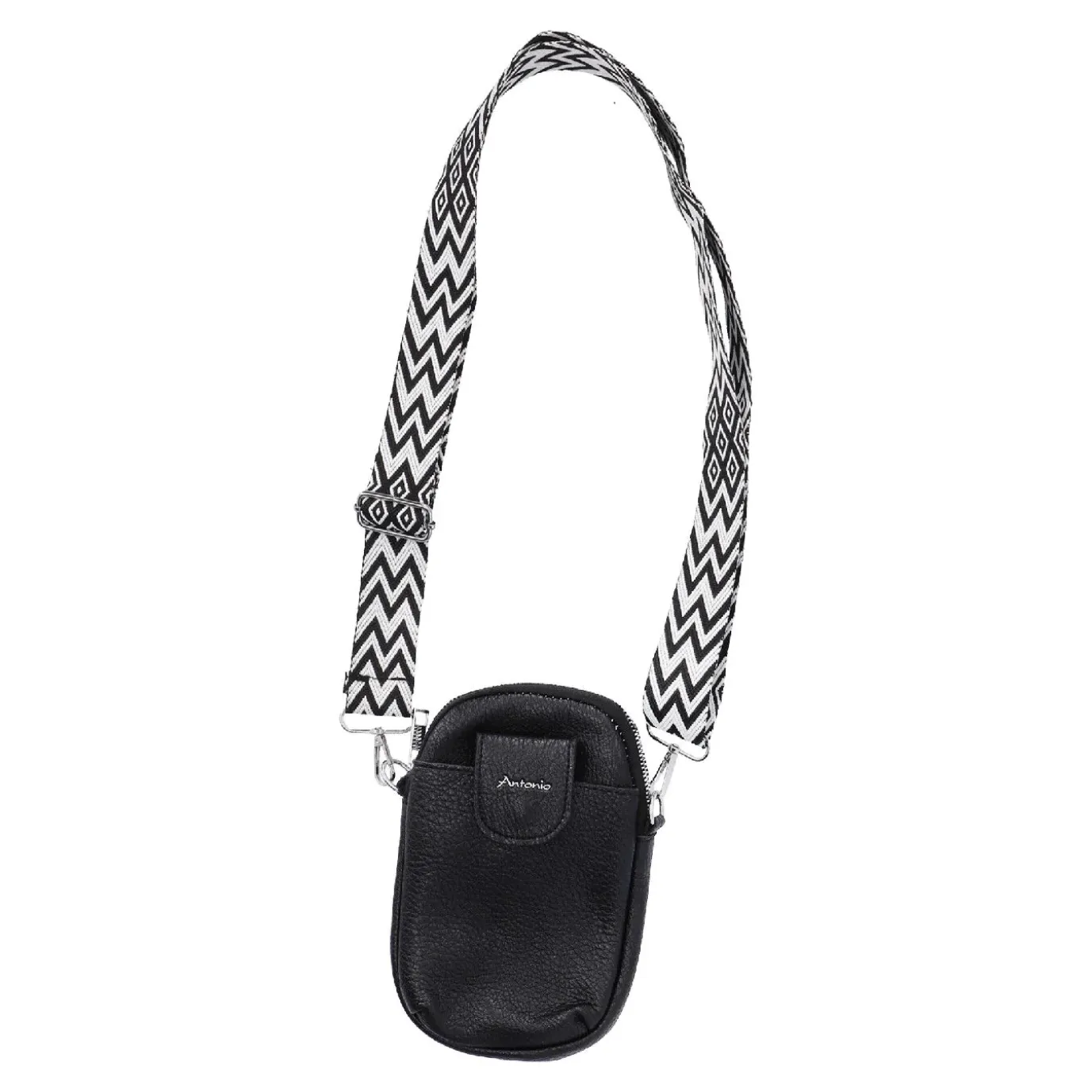 NANU-NANA Handytasche Riemen, Schwarz, 18 Cm