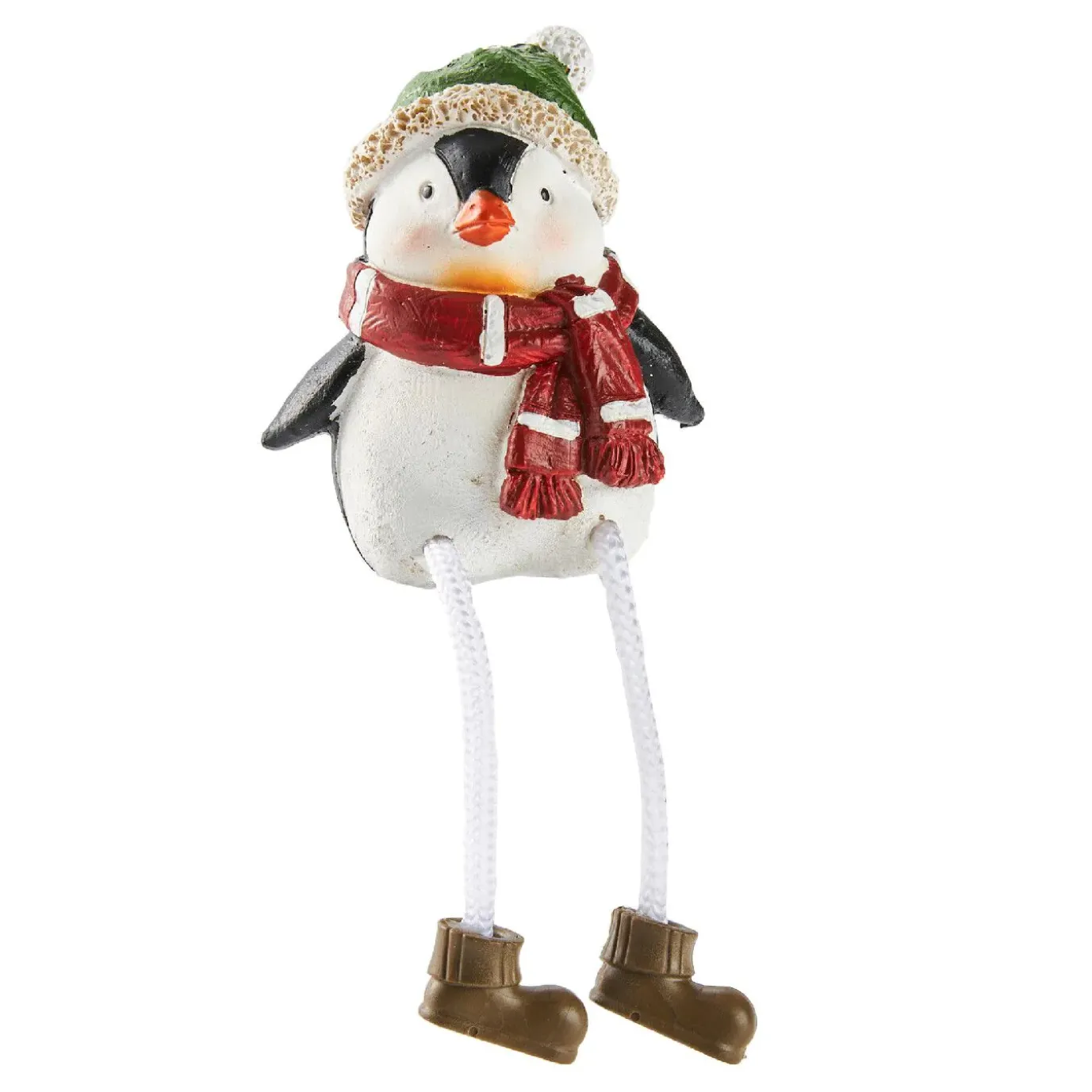 NANU-NANA Kantenhocker Pinguin, Schal/rot, 9 Cm