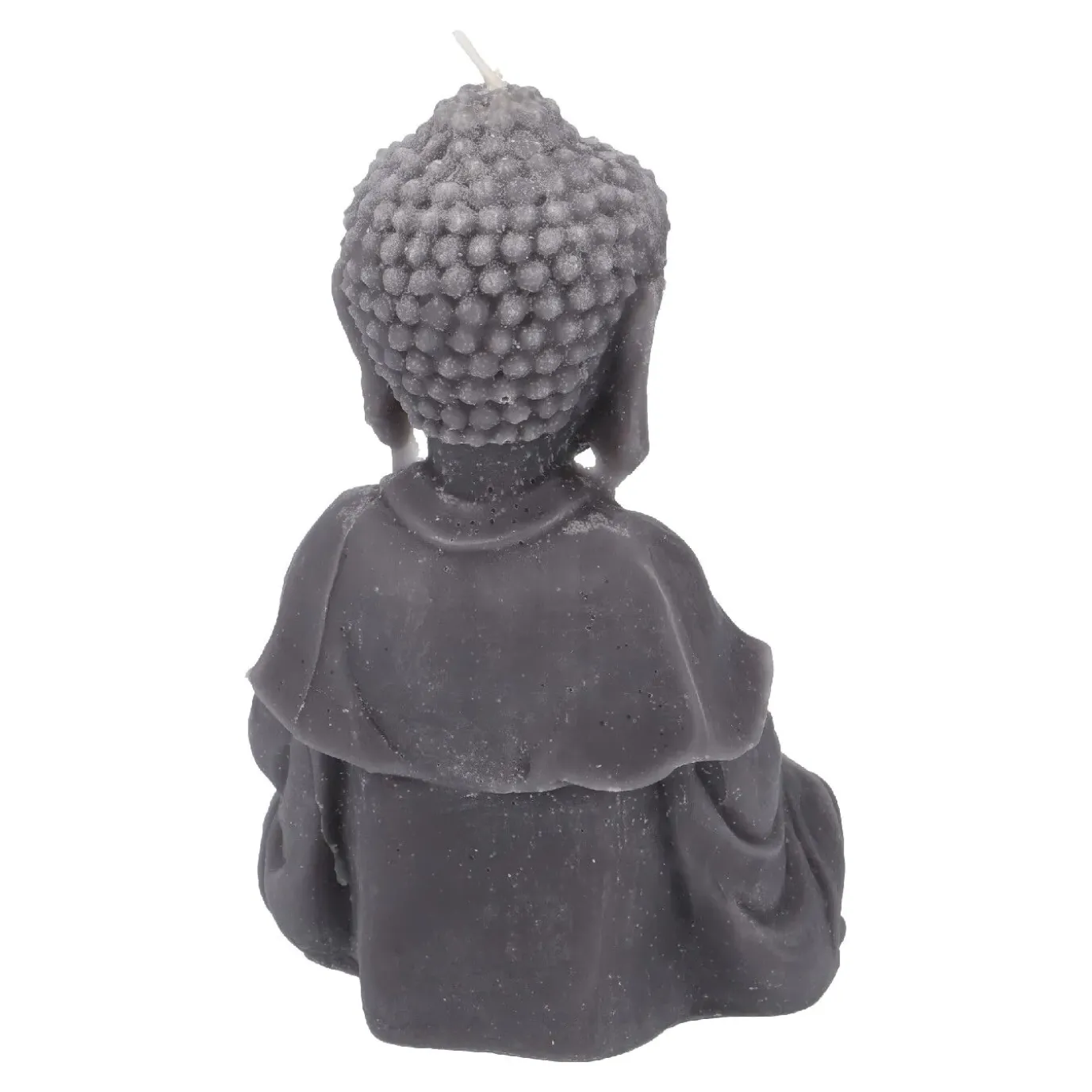 NANU-NANA Kerze Buddha, Dunkelgrau, 23 Cm