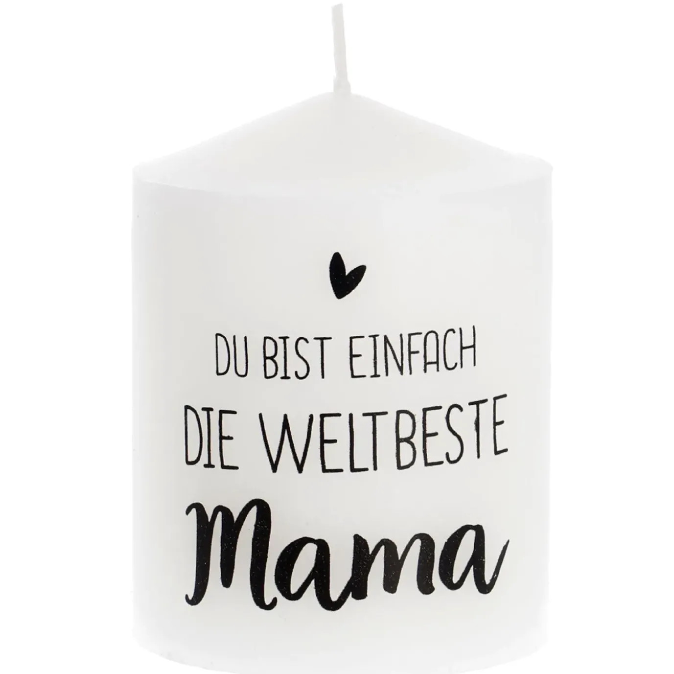 NANU-NANA Kerze Spruch, Beste Mama, 6 X 8 Cm