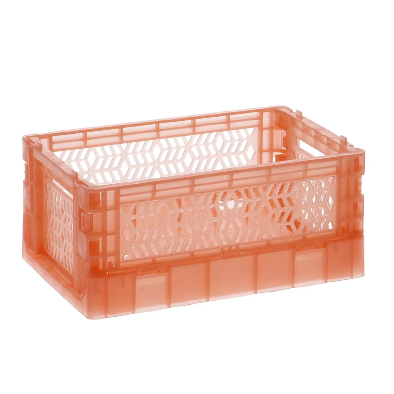 NANU-NANA Klappbox Transparent, 15 X 9.5 X 6.5 Cm, Coralle