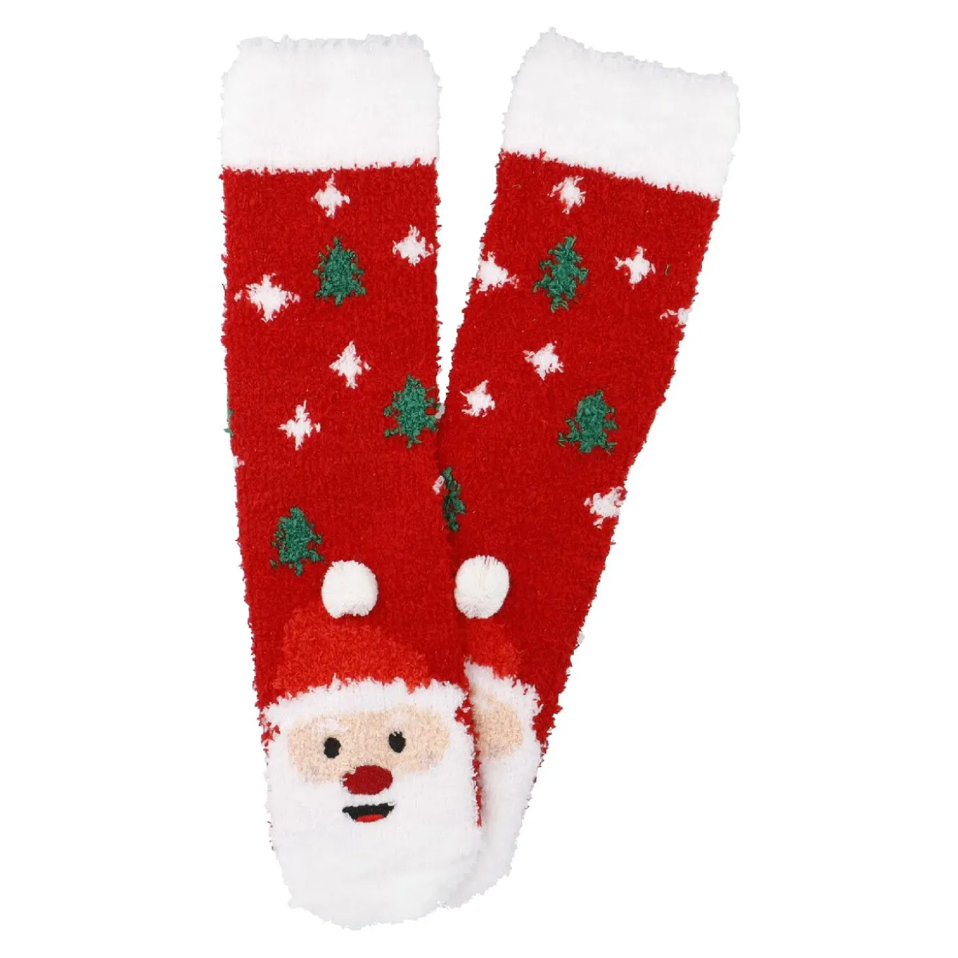 NANU-NANA Kuschelsocken 3D/Xmas, Weihnachtsmann