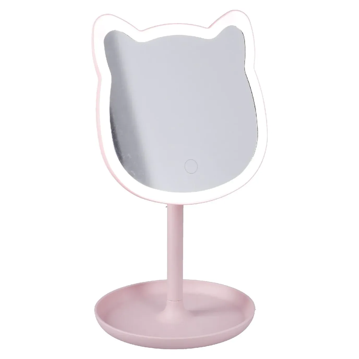 NANU-NANA LED-Spiegel Form, Katze/rosa, 26 Cm