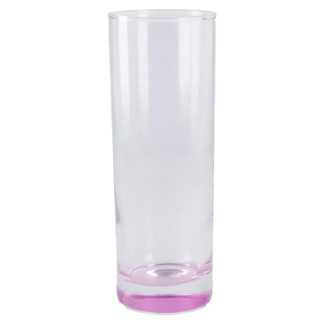 NANU-NANA Longdrink-Glas Farbboden, Pink, 300 Ml