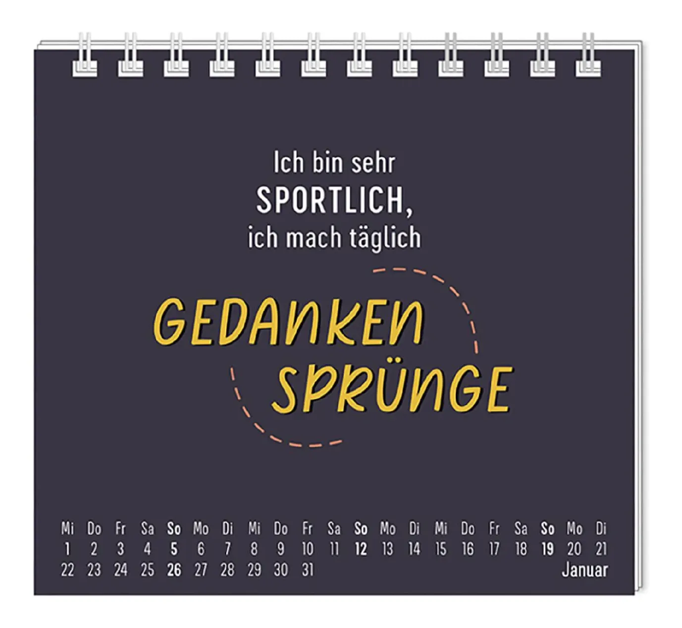 NANU-NANA Mini-Tischkalender 2025, Nett Kann Ich Auch