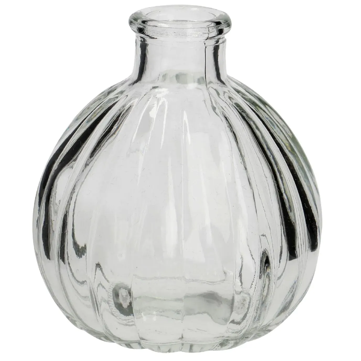 NANU-NANA Mini-Vase Rillen, Rund, 9 Cm