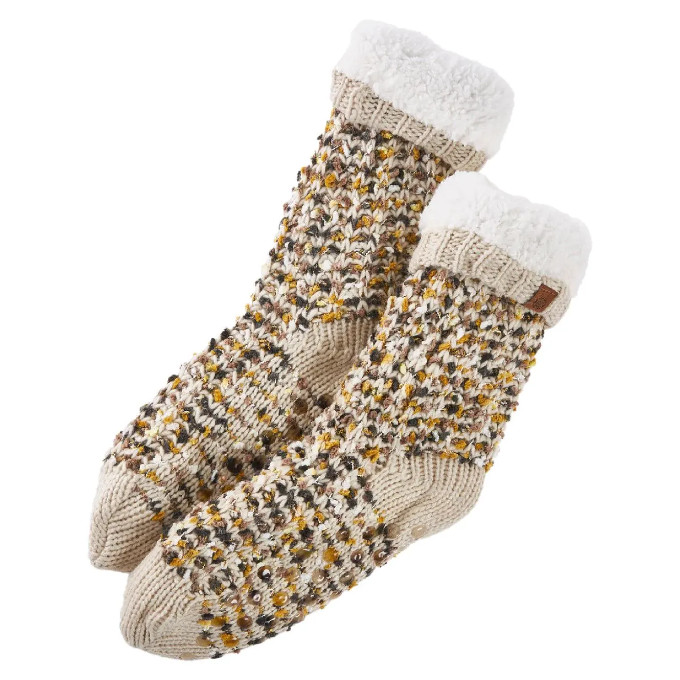 NANU-NANA Norweger-Socken Popcorn, Beige