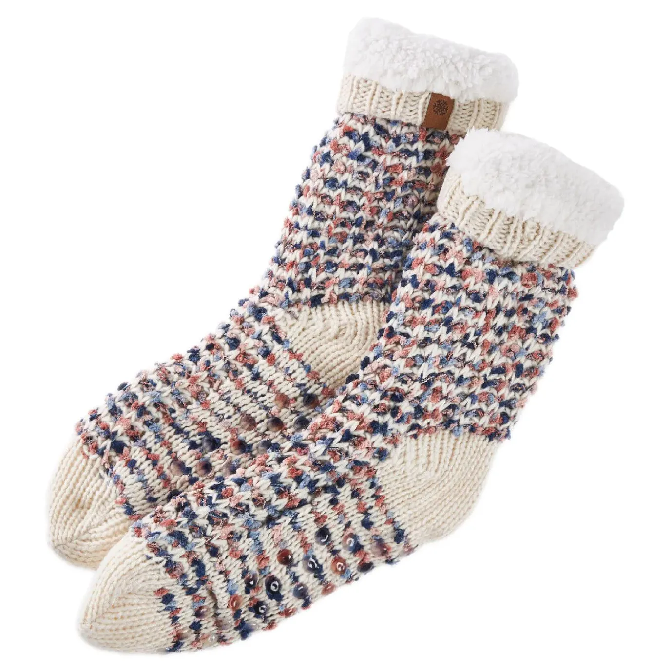 NANU-NANA Norweger-Socken Popcorn, Offwhite