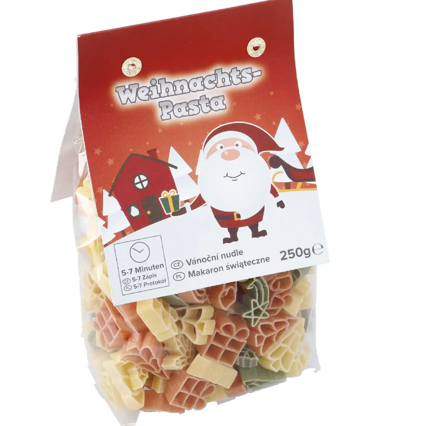 NANU-NANA Nudeln Weihnachten, Weihnachtsmann, 250 G