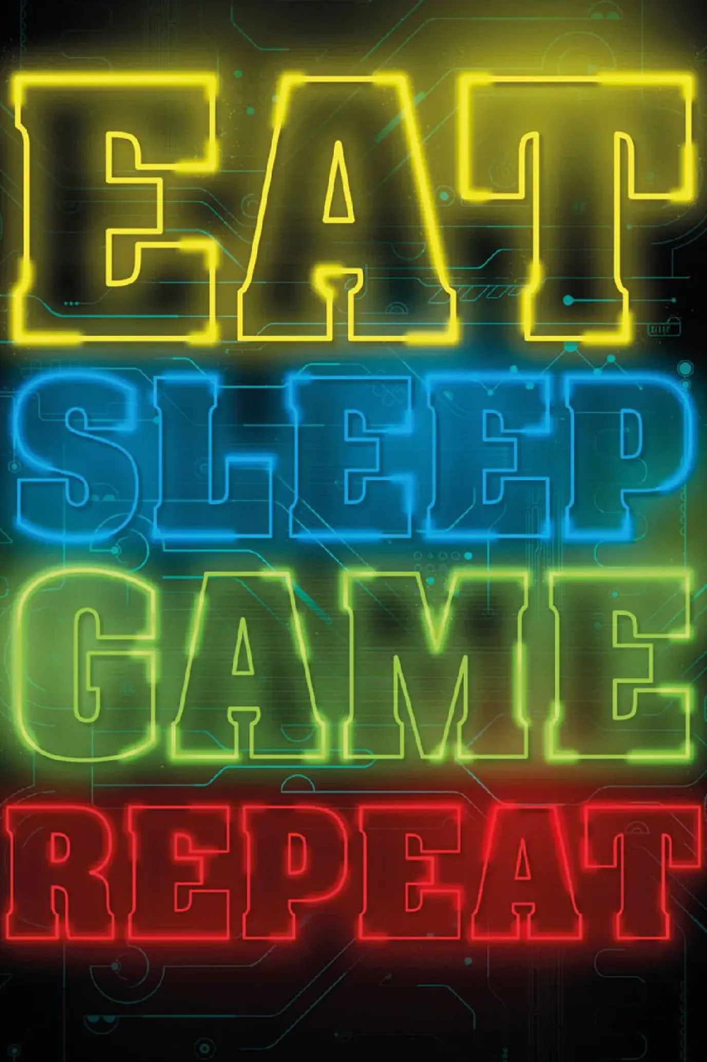 NANU-NANA Poster Eat Sleep Game Repeat, Nr. 70