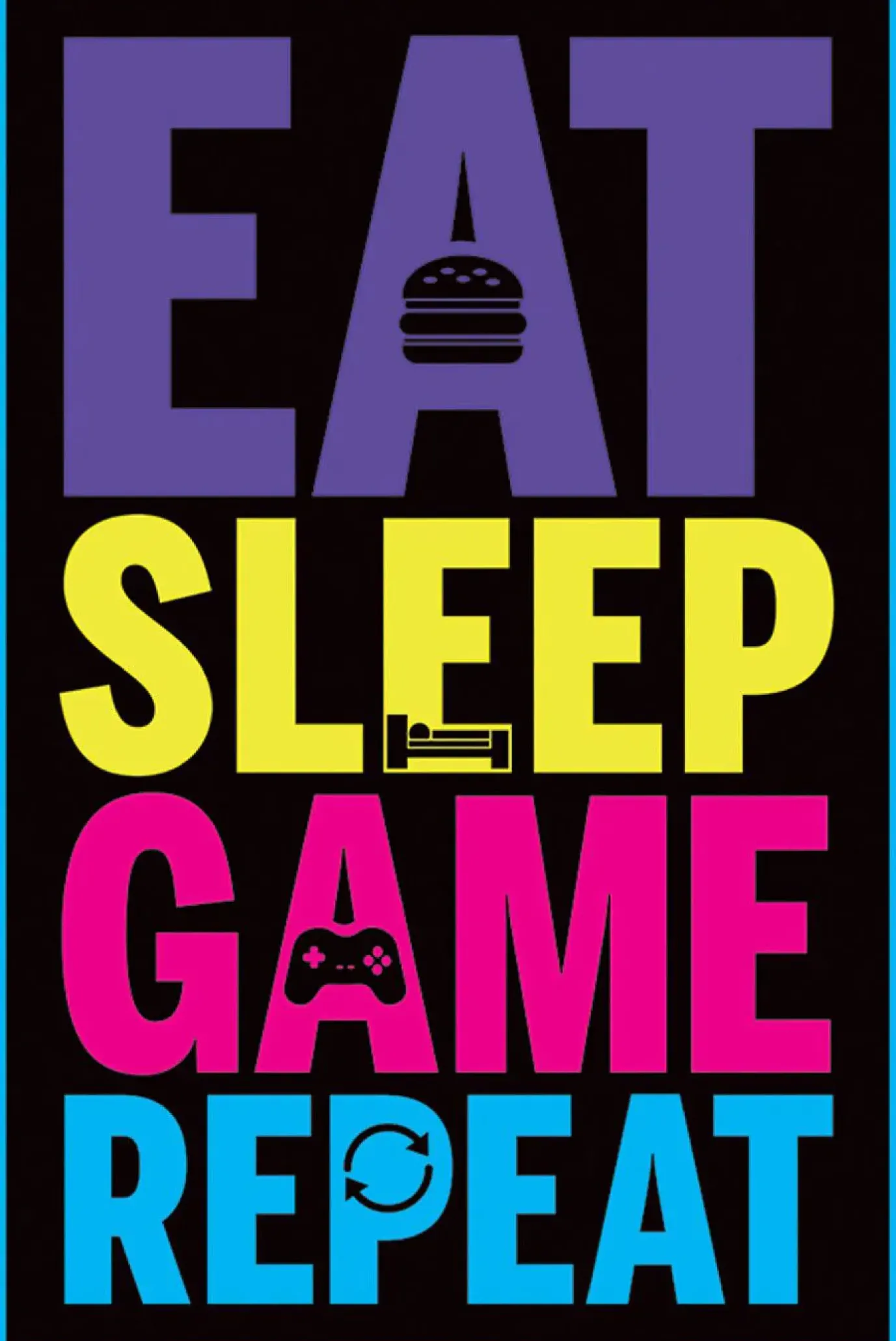 NANU-NANA Poster Eat, Sleep, Game, Repeat, Nr. 2