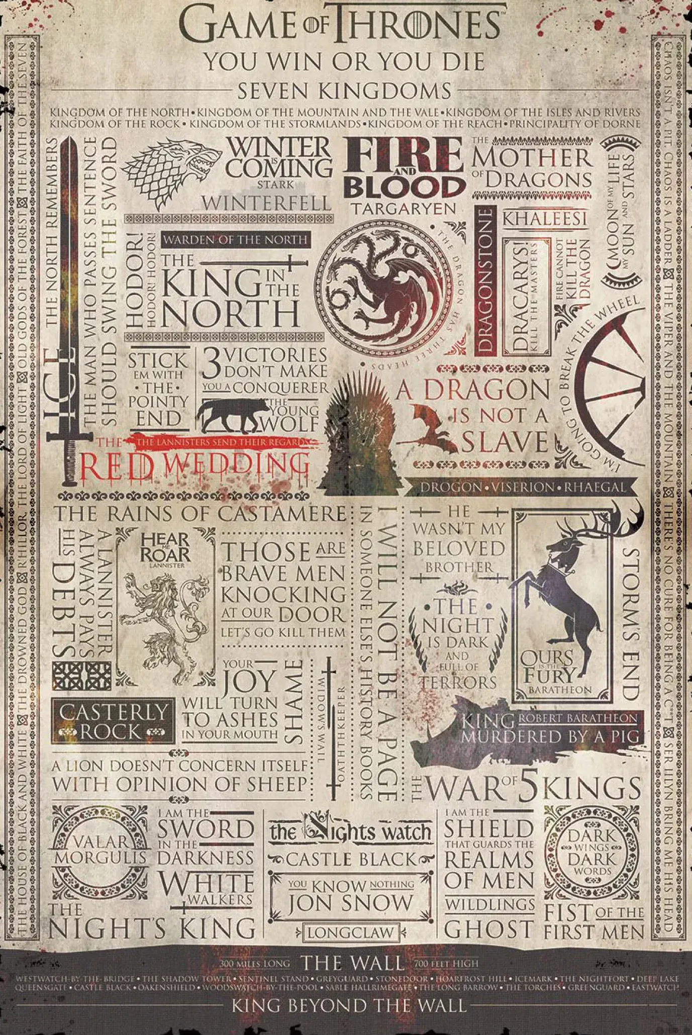 NANU-NANA Poster Game Of Thrones Infographic, Nr. 213