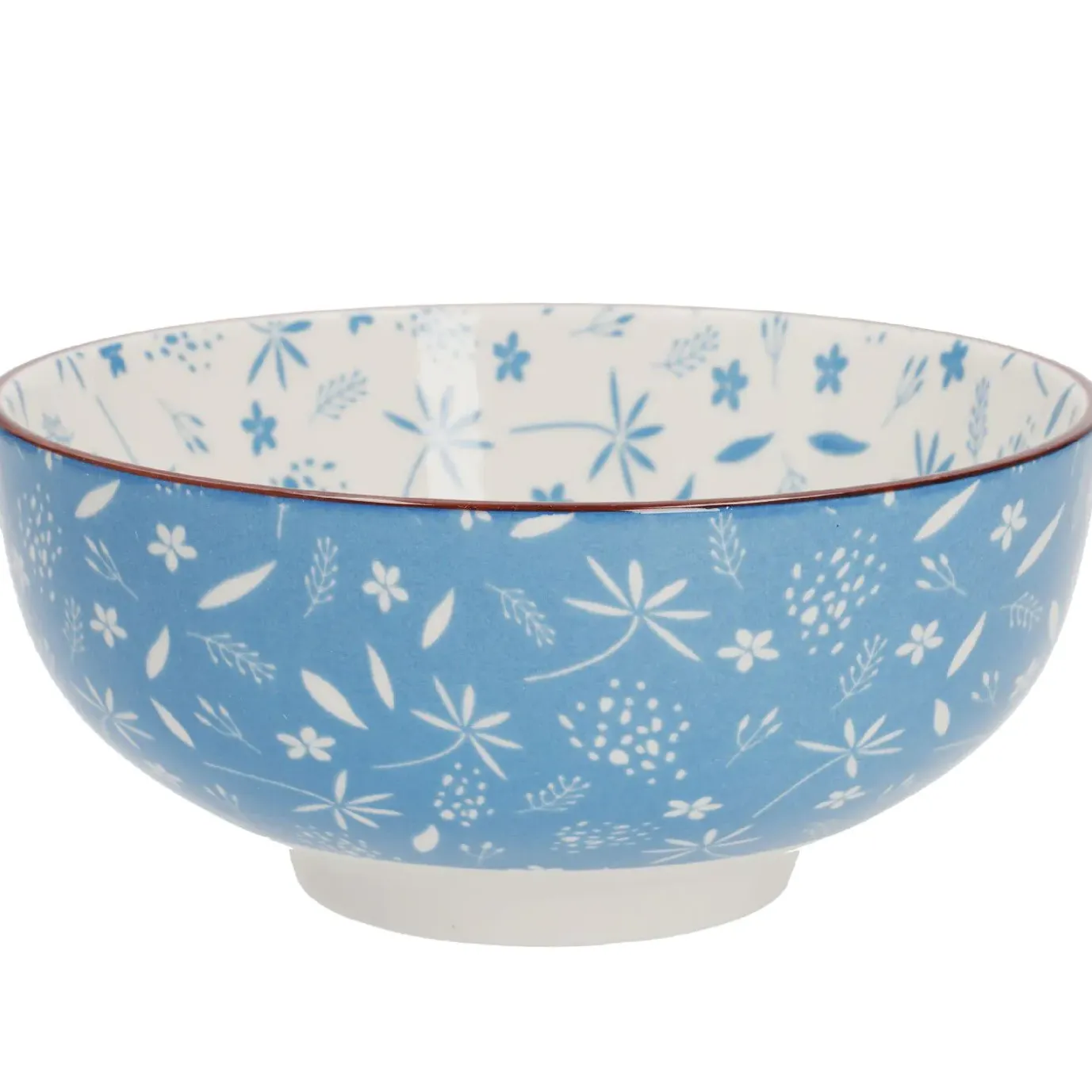 NANU-NANA Schale China, 680 Ml, Blau, Gräser, 15 Cm