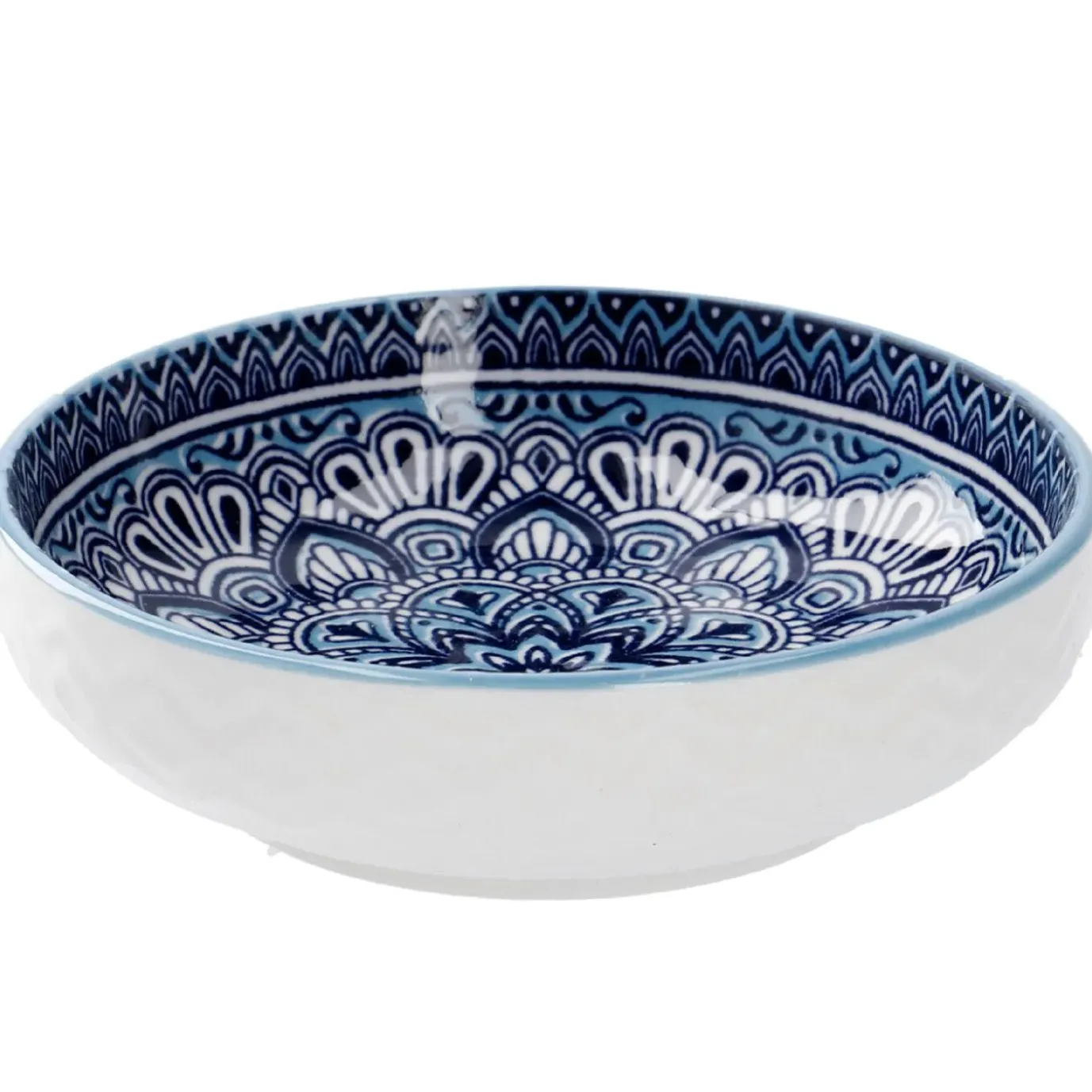 NANU-NANA Schale China, Flach, Blau/hellblau, 9 Cm