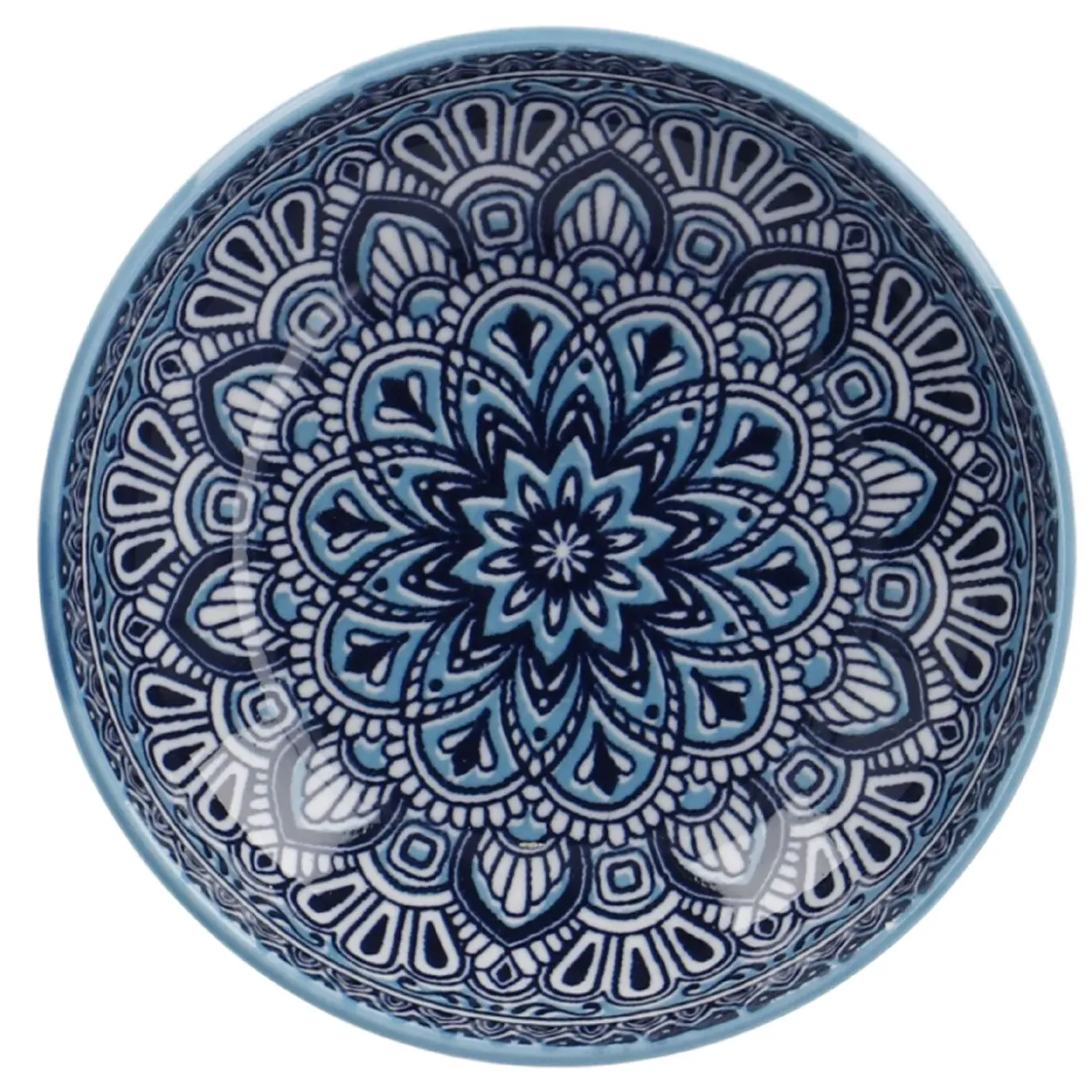 NANU-NANA Schale China, Flach, Blau/hellblau, 9 Cm