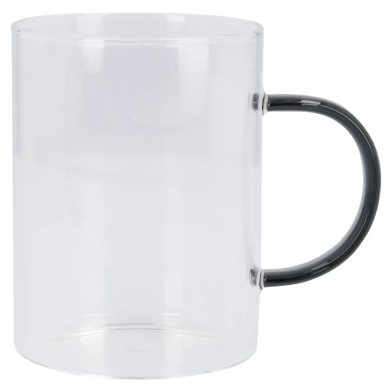 NANU-NANA Teeglas Boro, Farbhenkel/dunkelgrau, 400 Ml