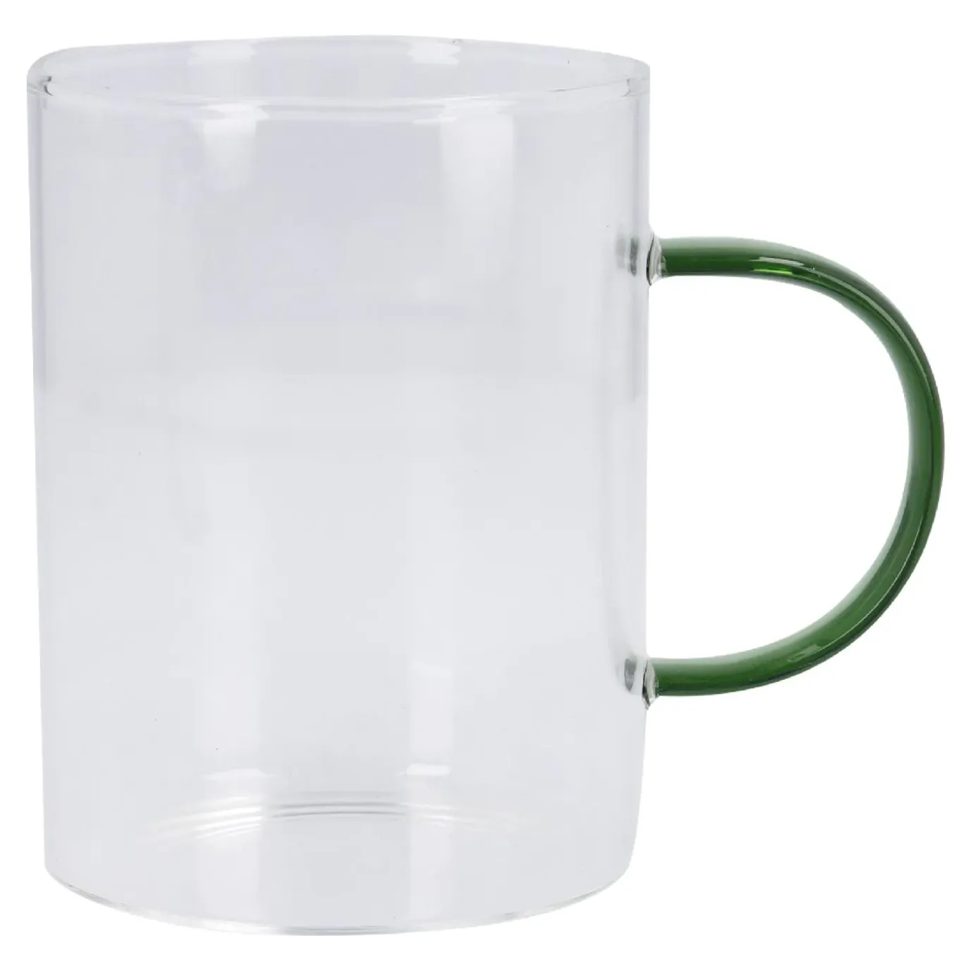 NANU-NANA Teeglas Boro, Farbhenkel/grün, 400 Ml