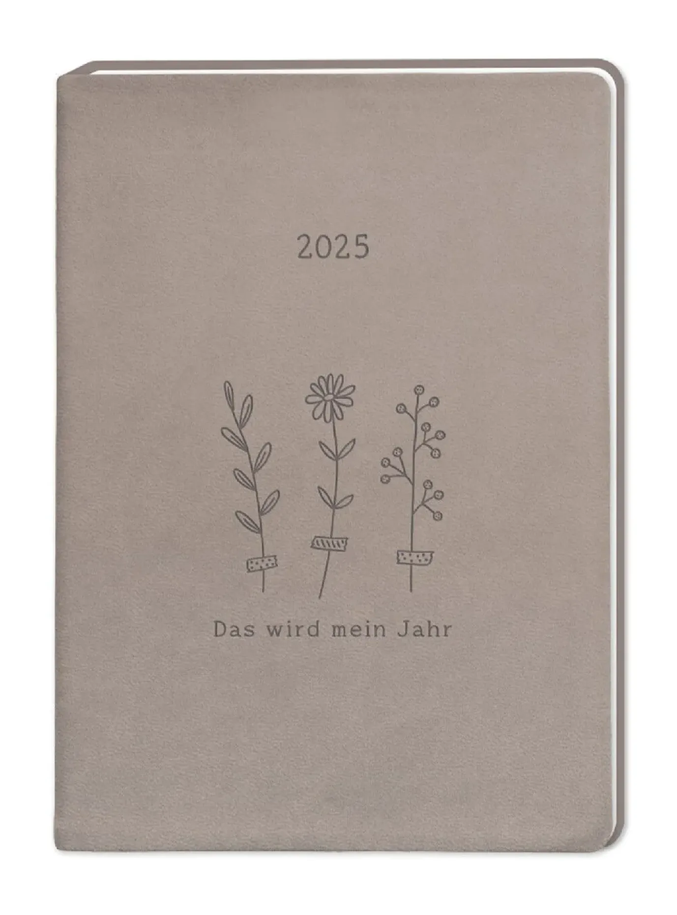 NANU-NANA Terminplaner Lederlook, 2025, Taupe