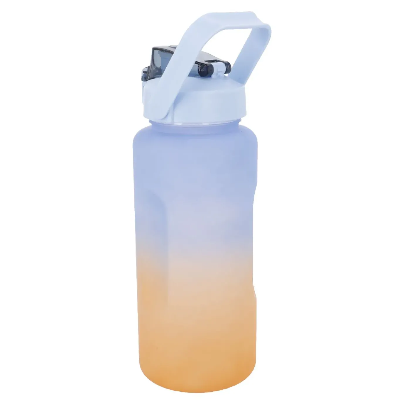 NANU-NANA Trinkflasche Motivation, Blau-orange, 2 L