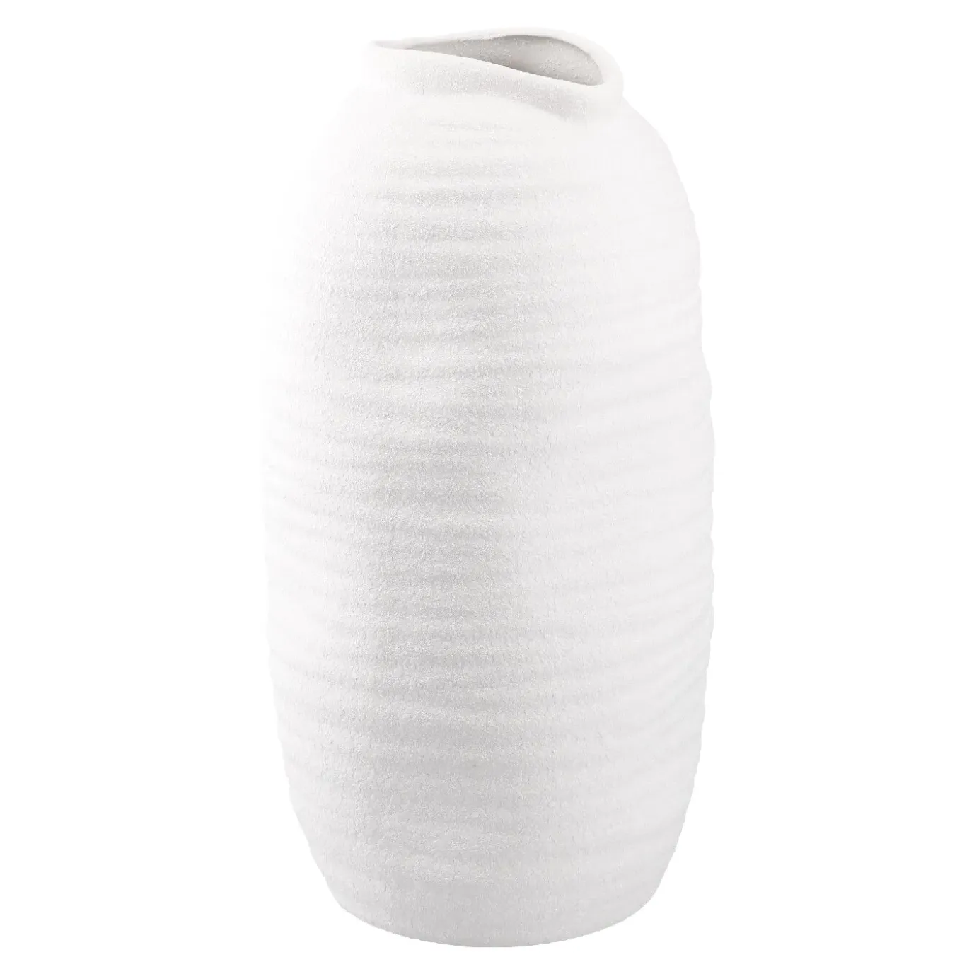 NANU-NANA Vase Struktur, Weiß, 27 Cm